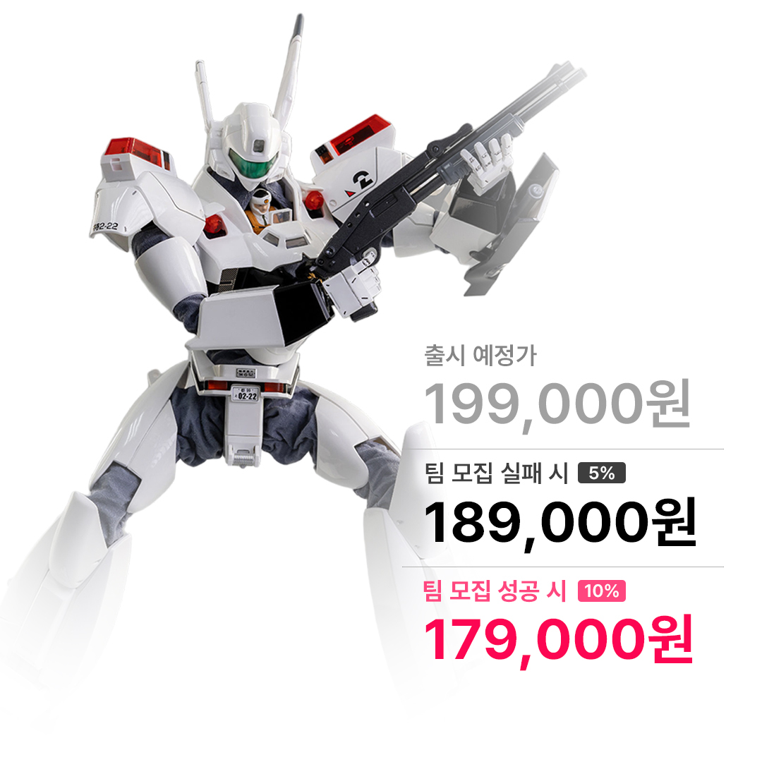 로보도 기동경찰 패트레이버 잉그램 2호기+3호기 호환 세트 1/35 스케일 재판 버전 3Z0107 쓰리제로 Threezero