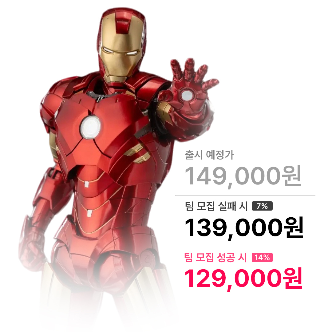 마블 스튜디오 인피니티 사가 아이언맨 마크 4 DLX 시리즈 1/12 스케일 3Z0501 쓰리제로 Threezero