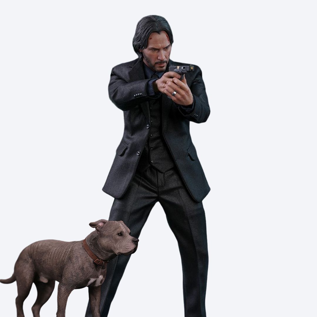 존 윅 + 아메리칸 테리어 추가 증정 1/6 스케일 MMS504 핫토이 Hottoys