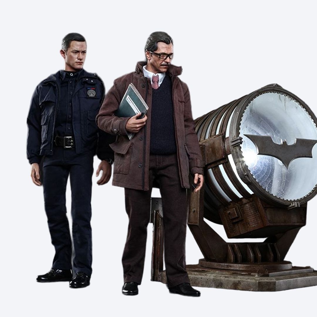 다크나이트 : 존 블레이크, 짐 고든, 배트 시그널 3종 세트 1/6 스케일 MMS275 핫토이 Hottoys