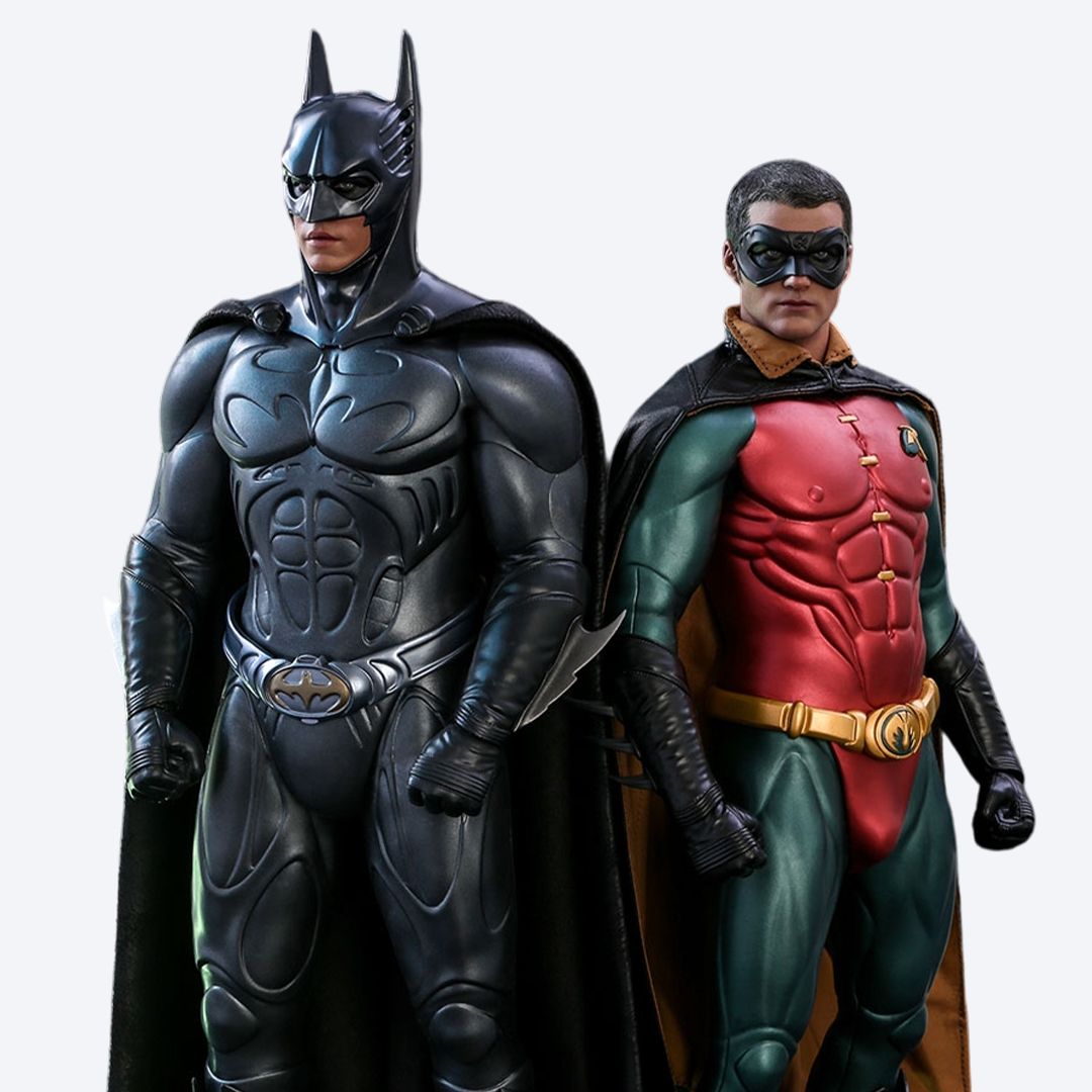 배트맨3 : 포에버 - 배트맨(소나 슈트) MMS593 + 로빈 1/6 스케일 MMS594 핫토이 Hottoys