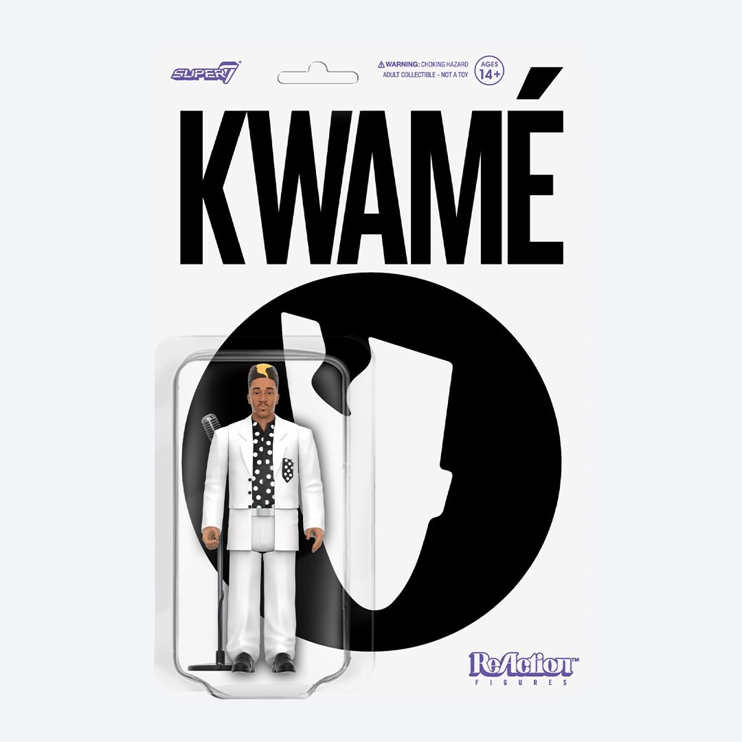 슈퍼7 KWAMÉ - 콰메 (화이트/블랙 물방울 무늬) ReAction 피규어 웨이브 2 Super7