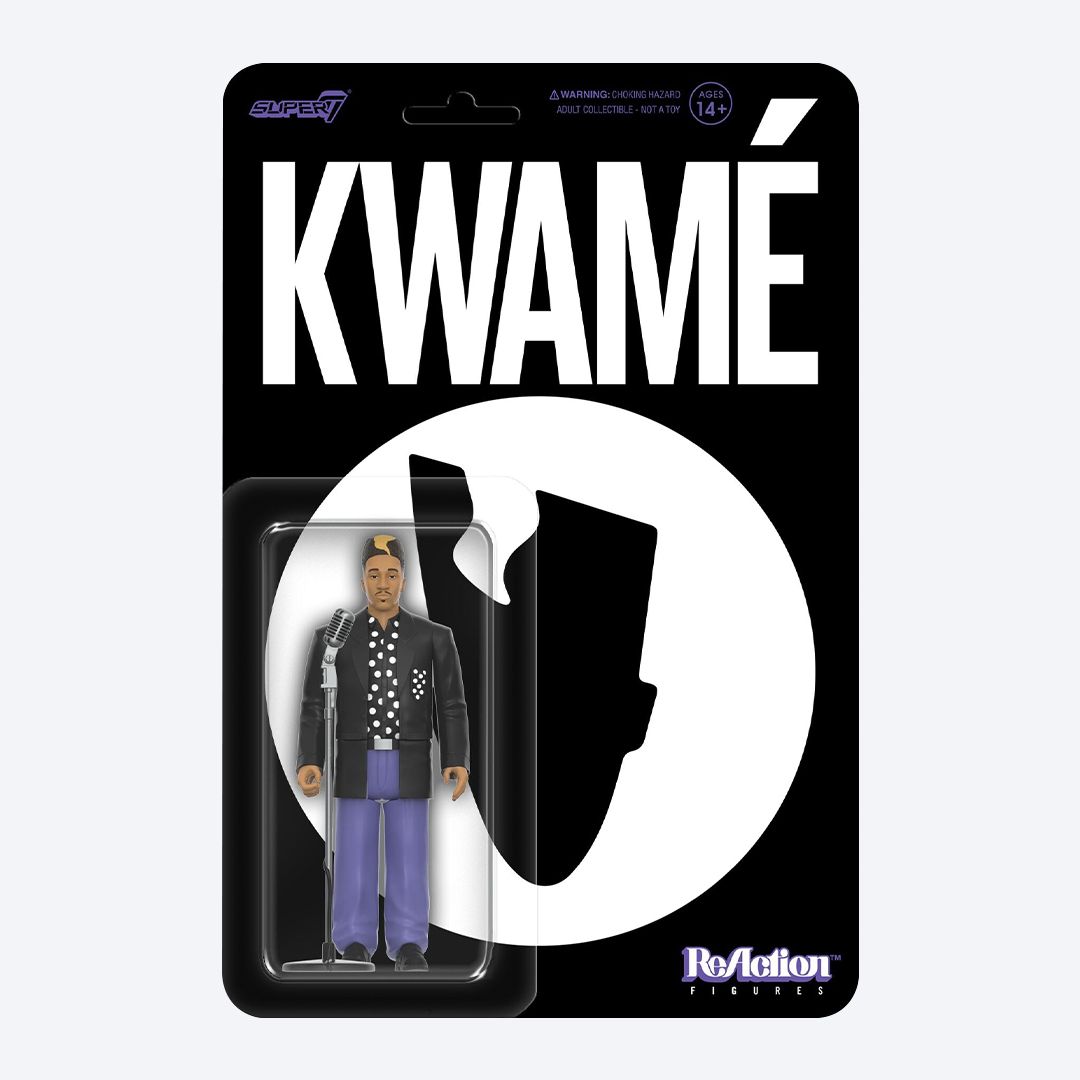 슈퍼7 KWAMÉ - 콰메 (블랙/화이트 물방울 무늬) ReAction 피규어 웨이브 1 Super7