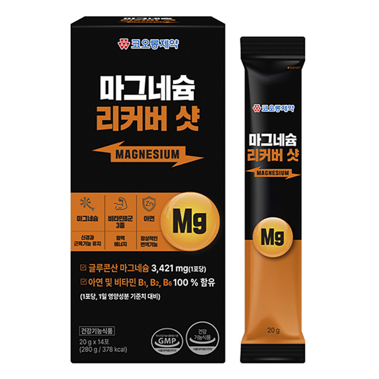 코오롱제약 마그네슘 리커버 샷 20g x 14포