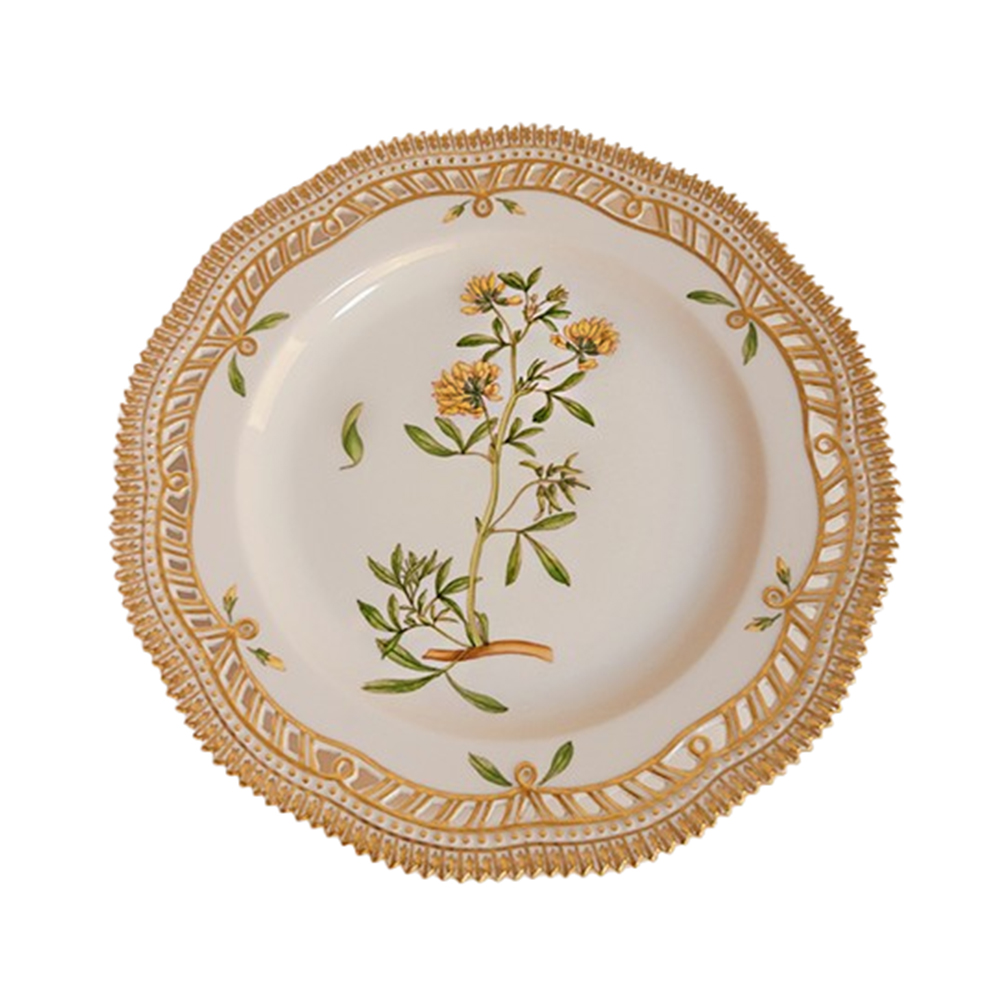 플로라 다니카 투각 오찬접시