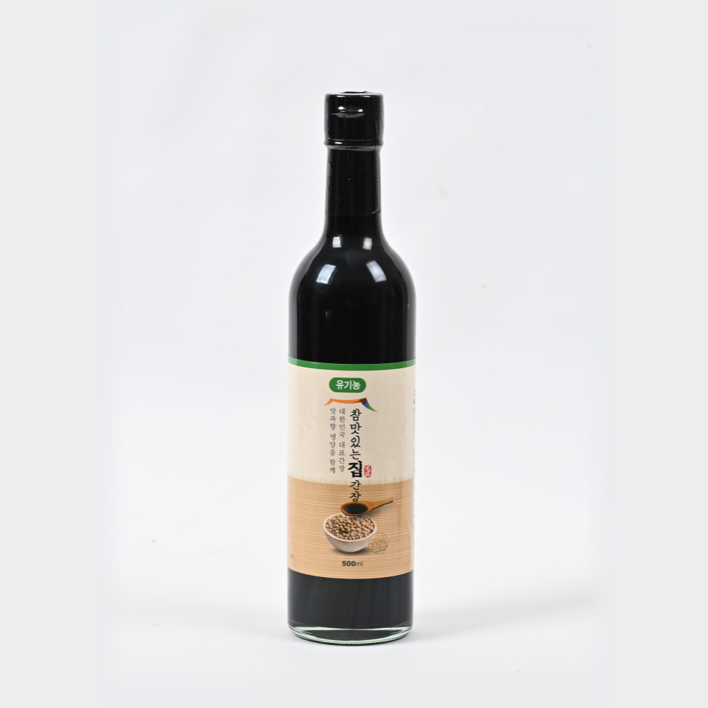 유기농 참맛있는 간장 500ml 국산콩 전통 재래 강진간장