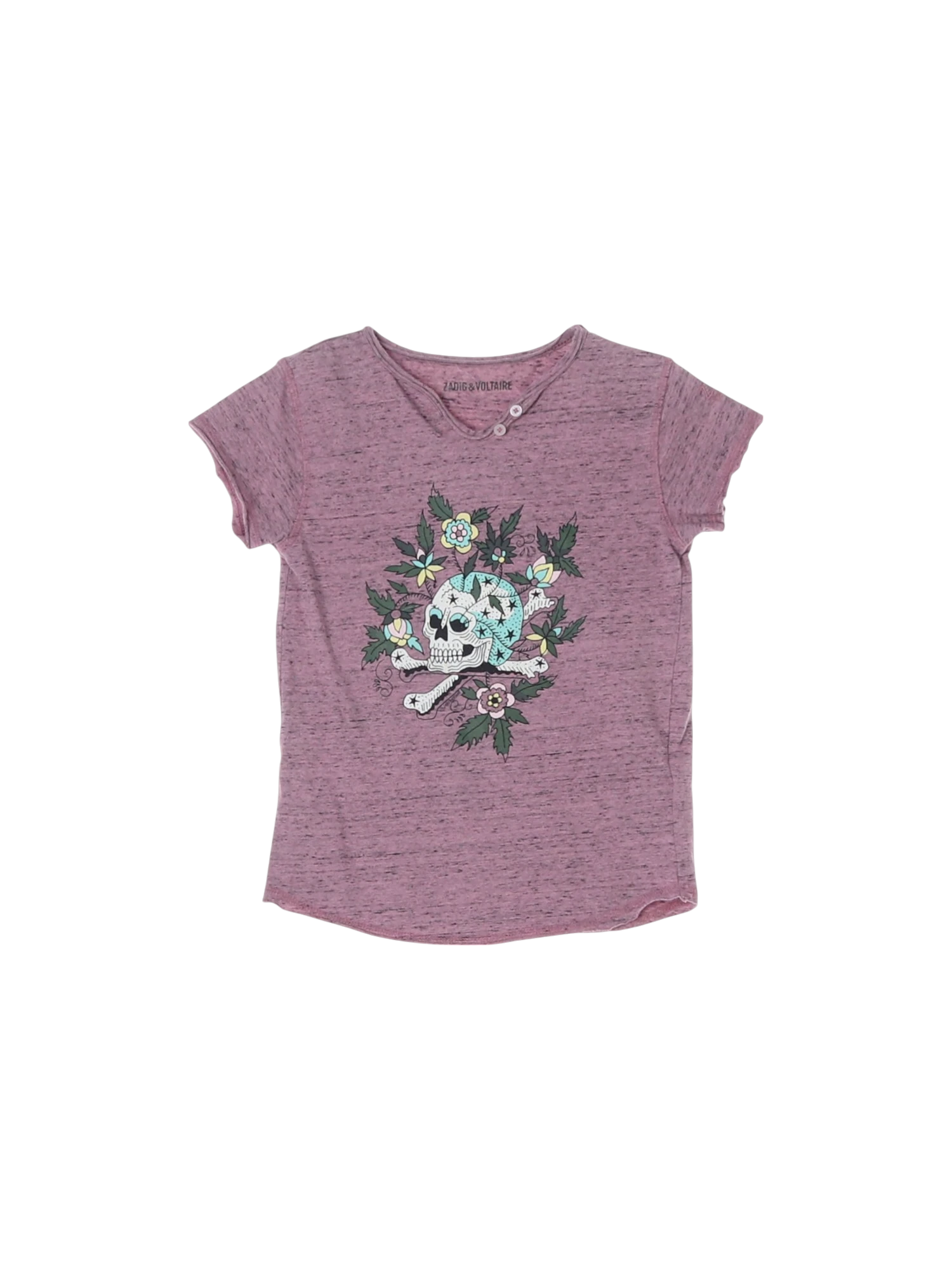 쟈딕앤볼테르 단추 퍼플 티셔츠 125cm 0