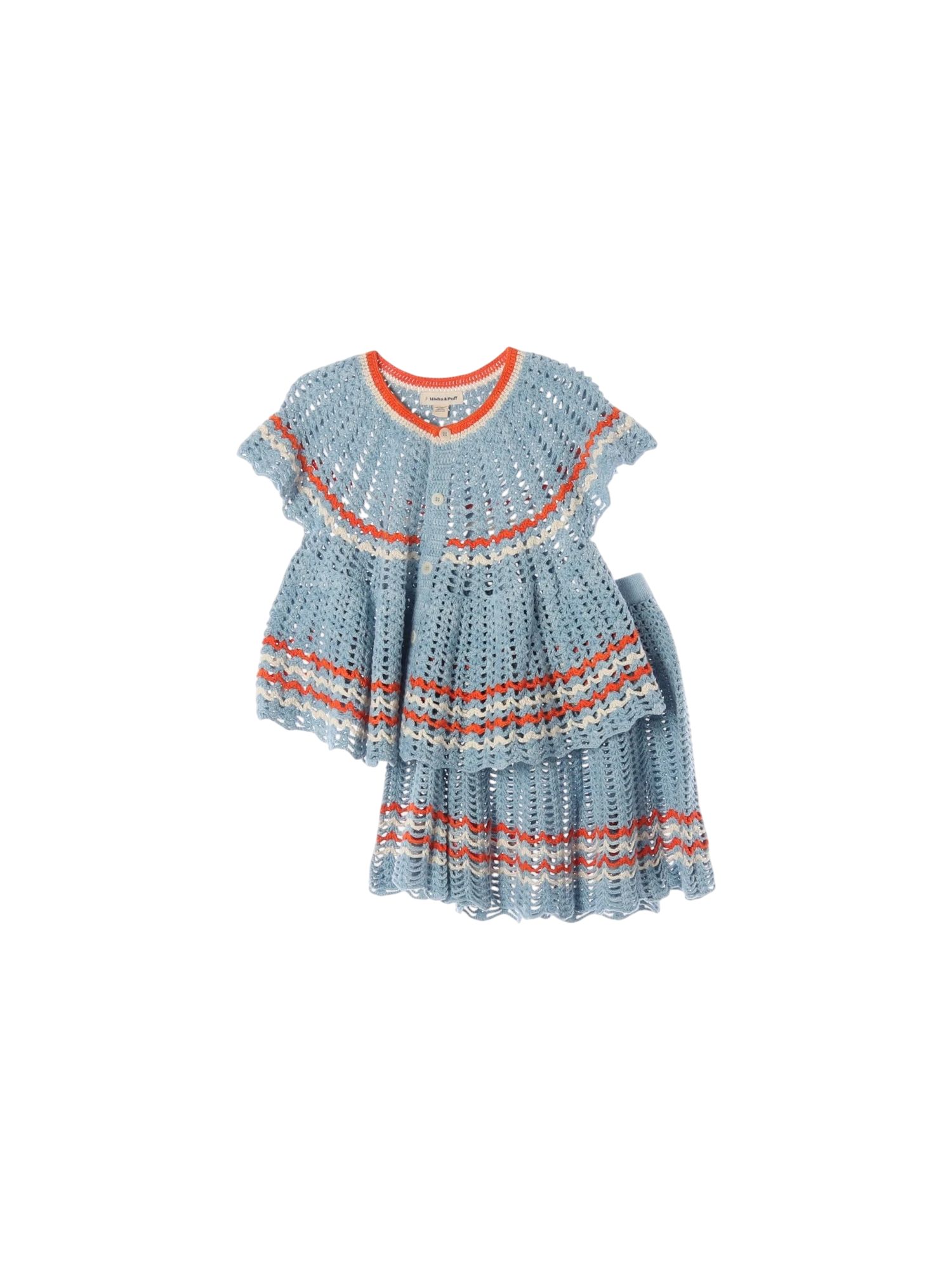 미샤앤퍼프 펀칭 스카이블루 셋업 10y 0