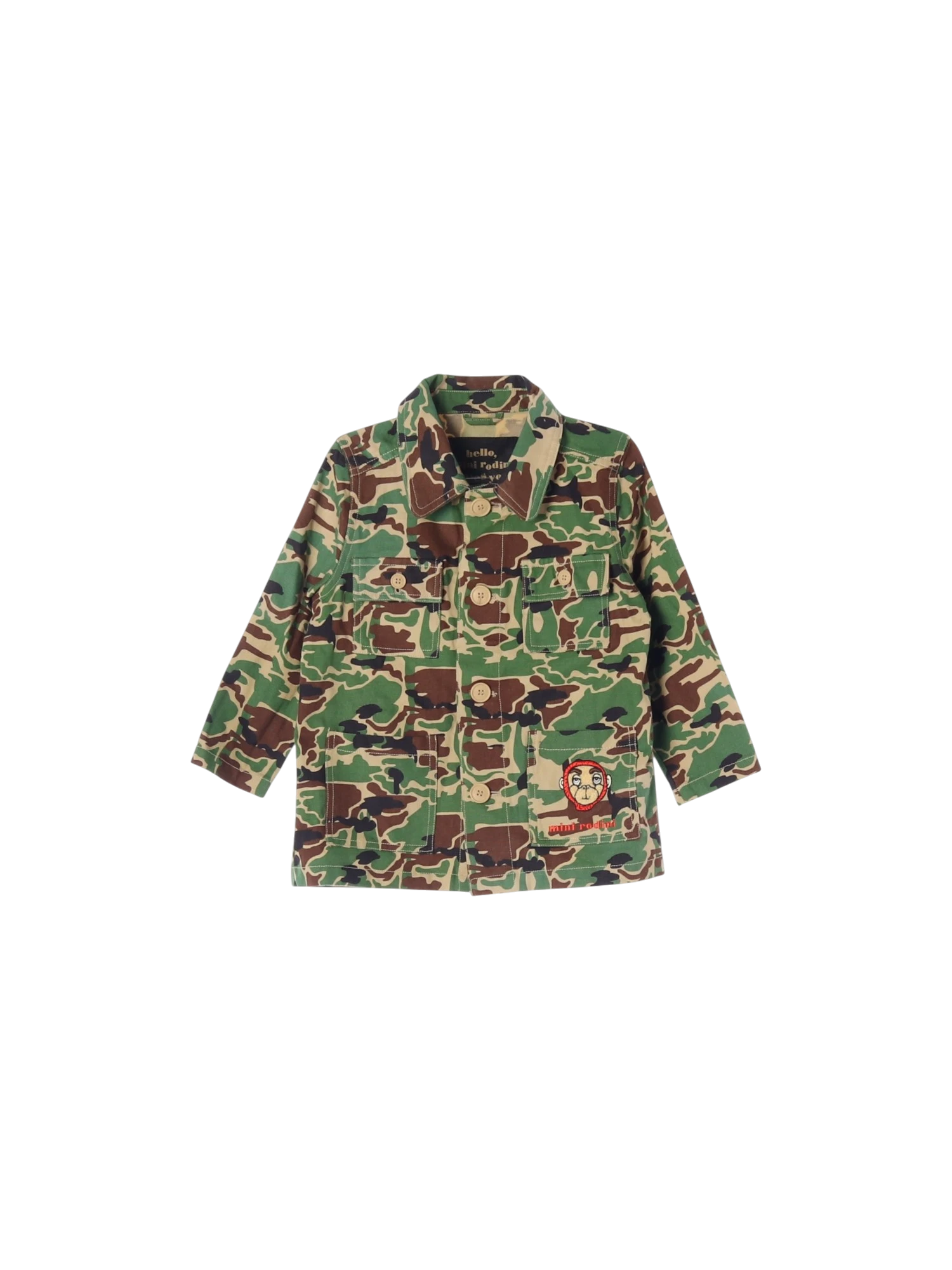 미니로디니 포켓 카키 셔츠 104-110cm 0