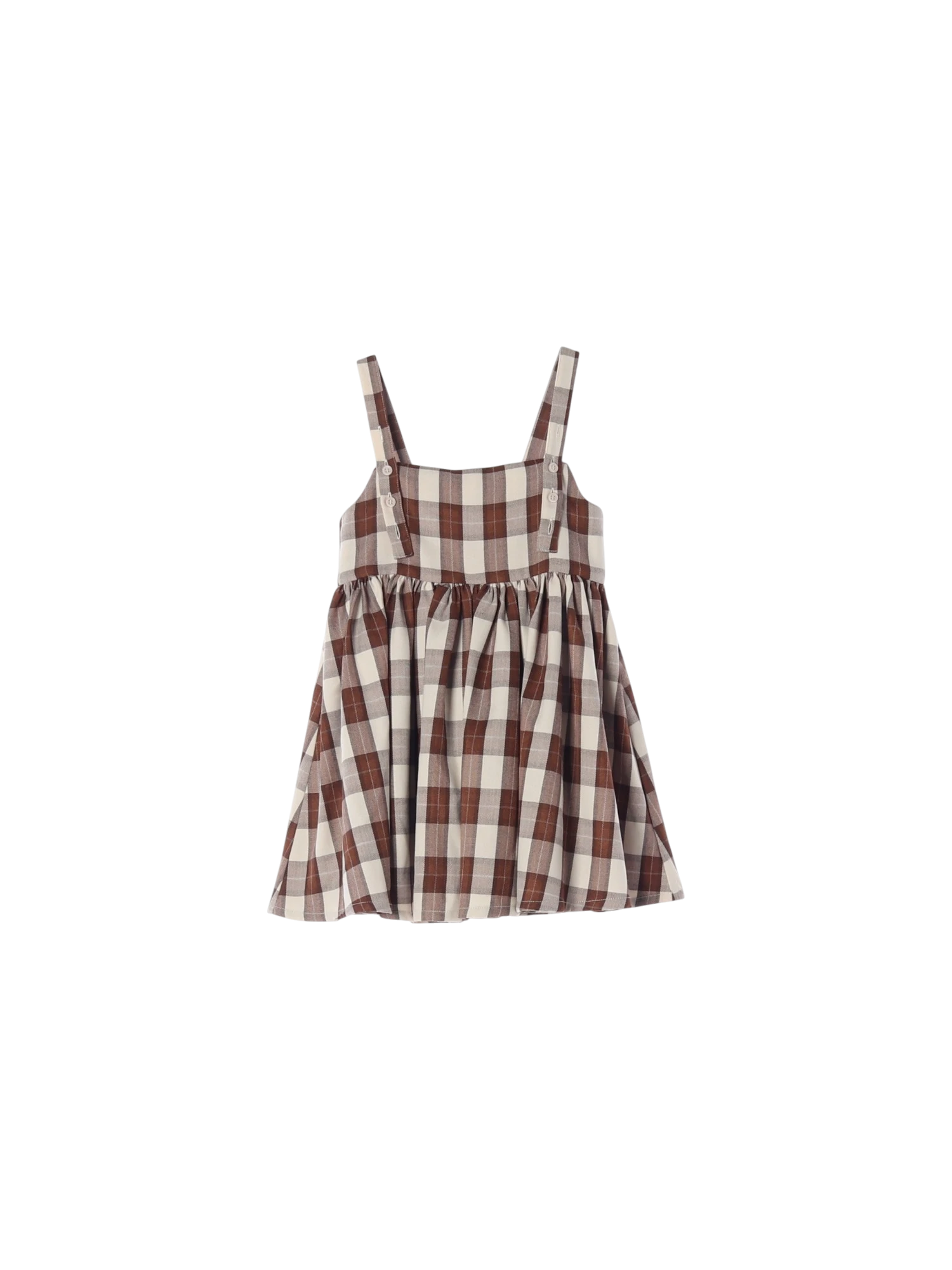 메키즈데플레어 셔링 브라운 멜빵원피스 100cm 0