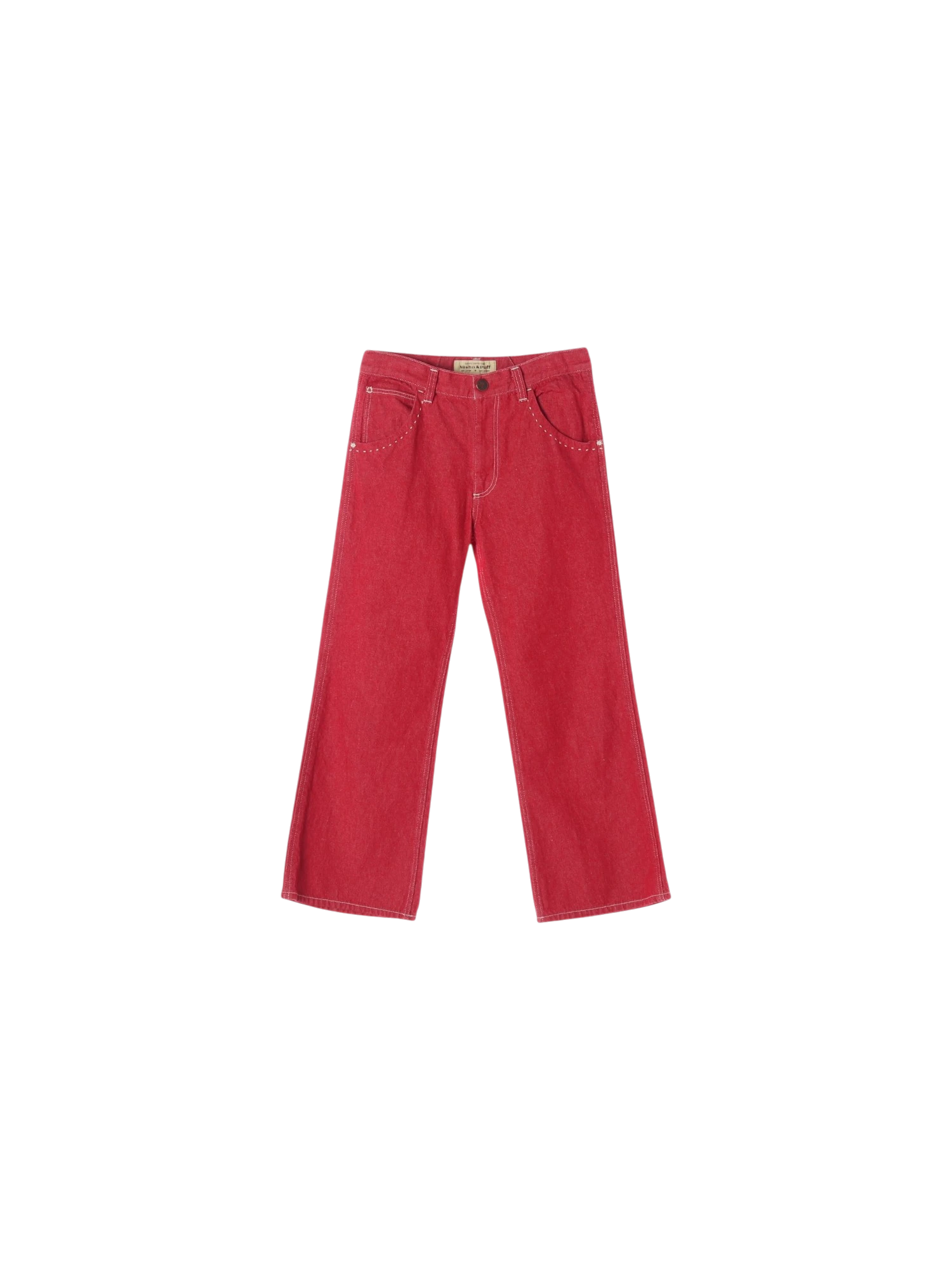 미샤앤퍼프 포켓 레드 청바지 10y 0