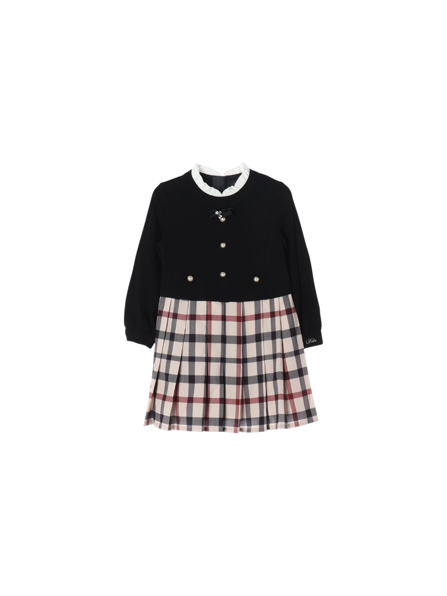 닥스 플리츠 블랙 드레스 110cm 0