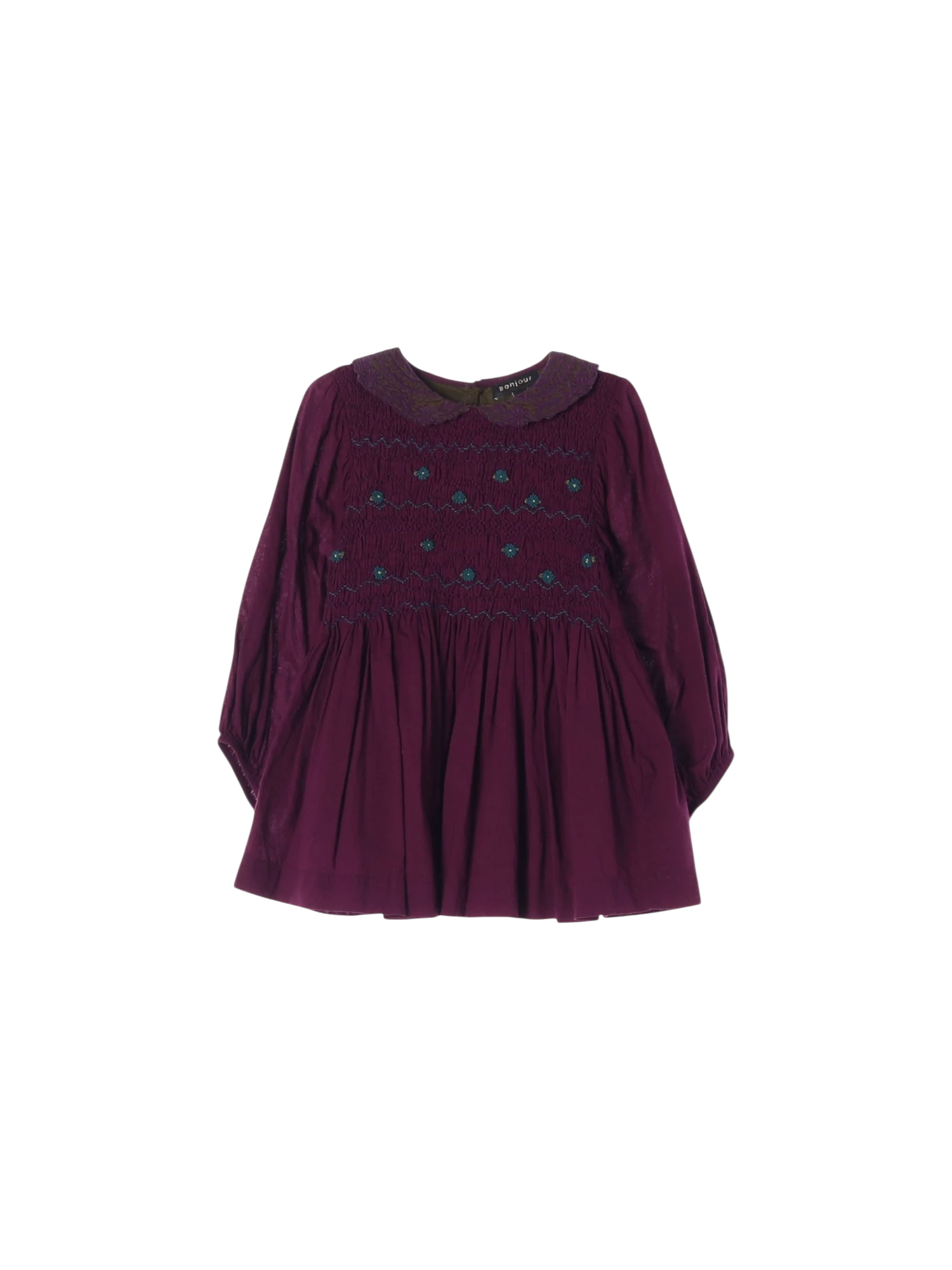 봉주르 셔링 와인 드레스 10y 0