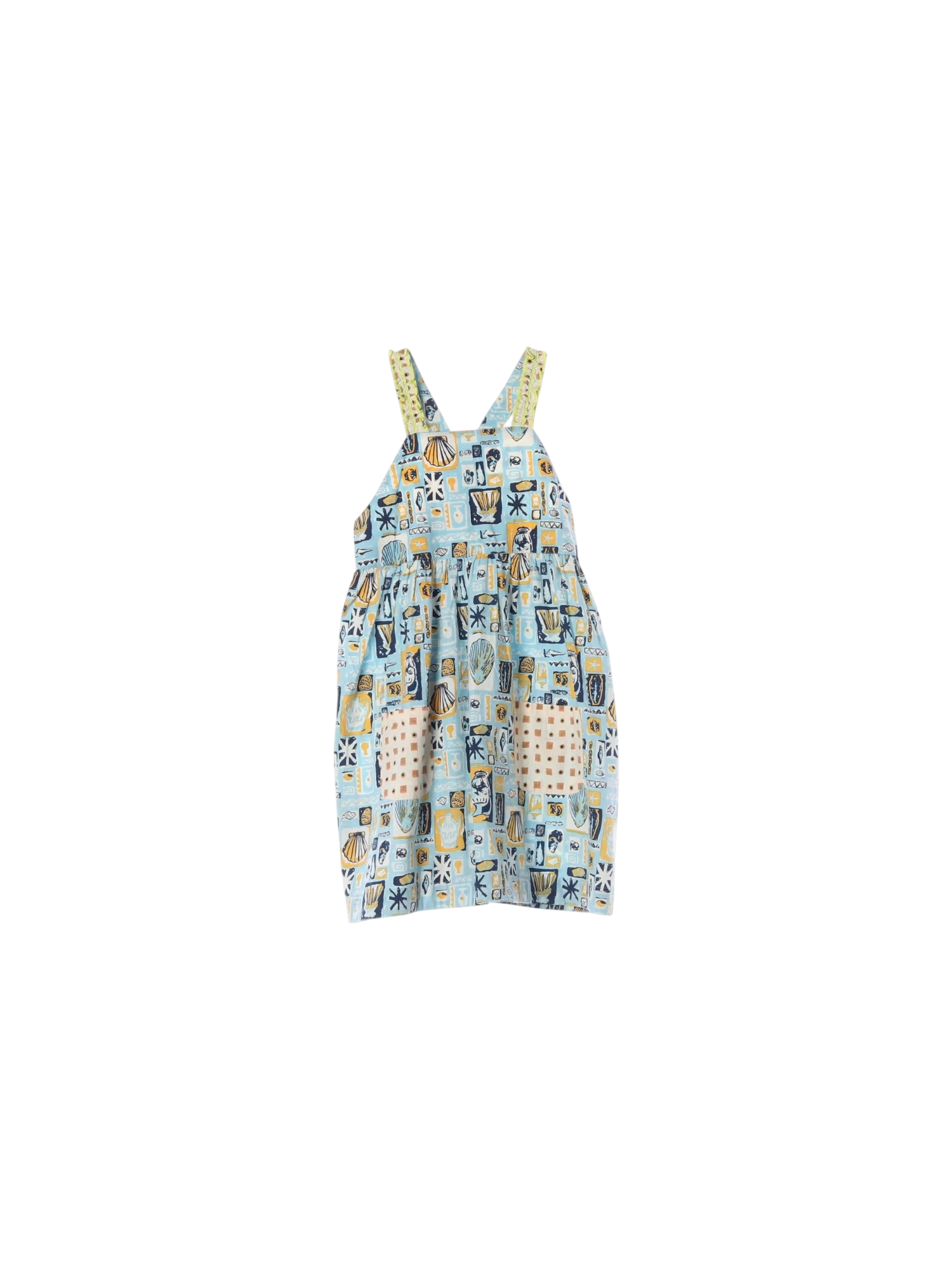 미샤앤퍼프 스카이블루 멜빵원피스 10y 0