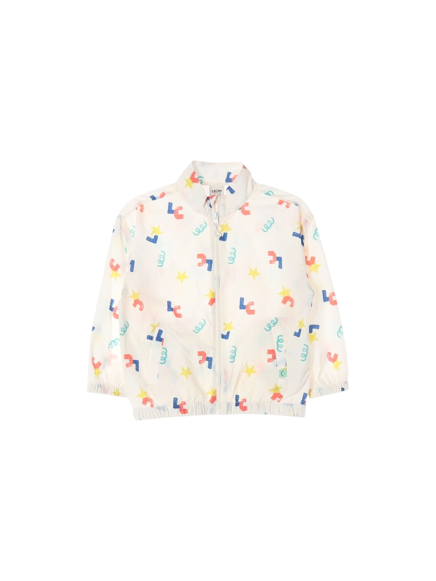 래핑차일드 포켓 화이트 바람막이 120cm 0