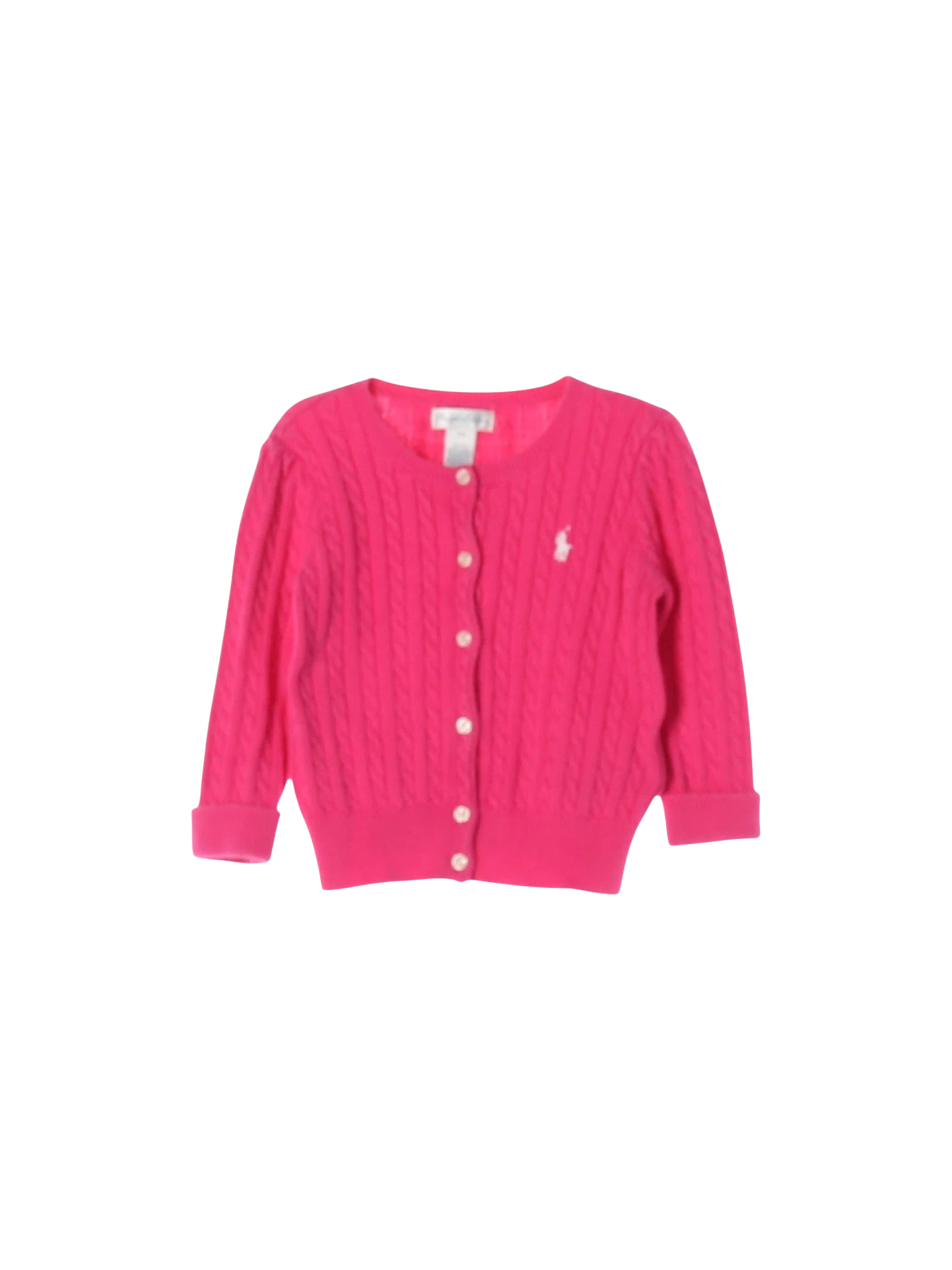 랄프로렌 단추 핑크 가디건 12m 0