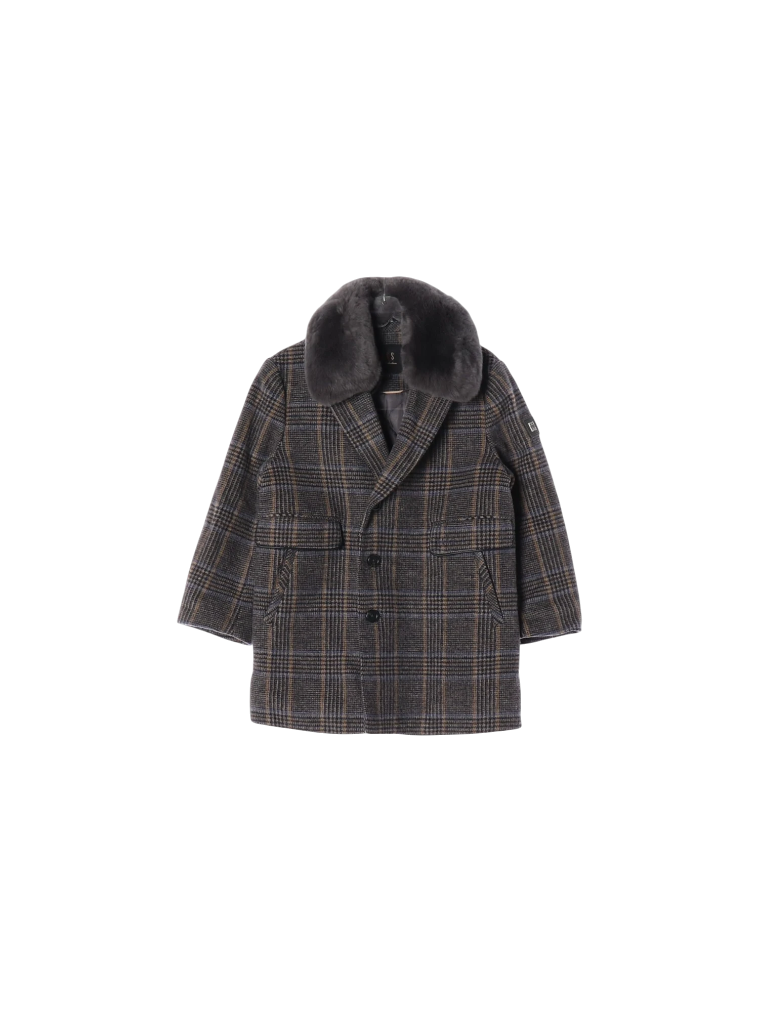 닥스 포켓 그레이 싱글브레스티드코트 110cm 0