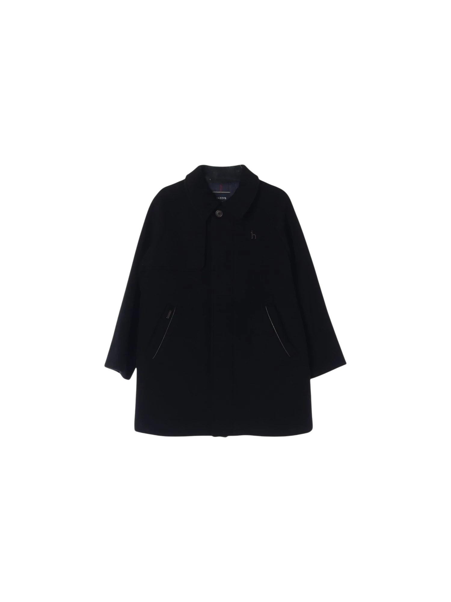 헤지스 포켓 블랙 코트 11y 0