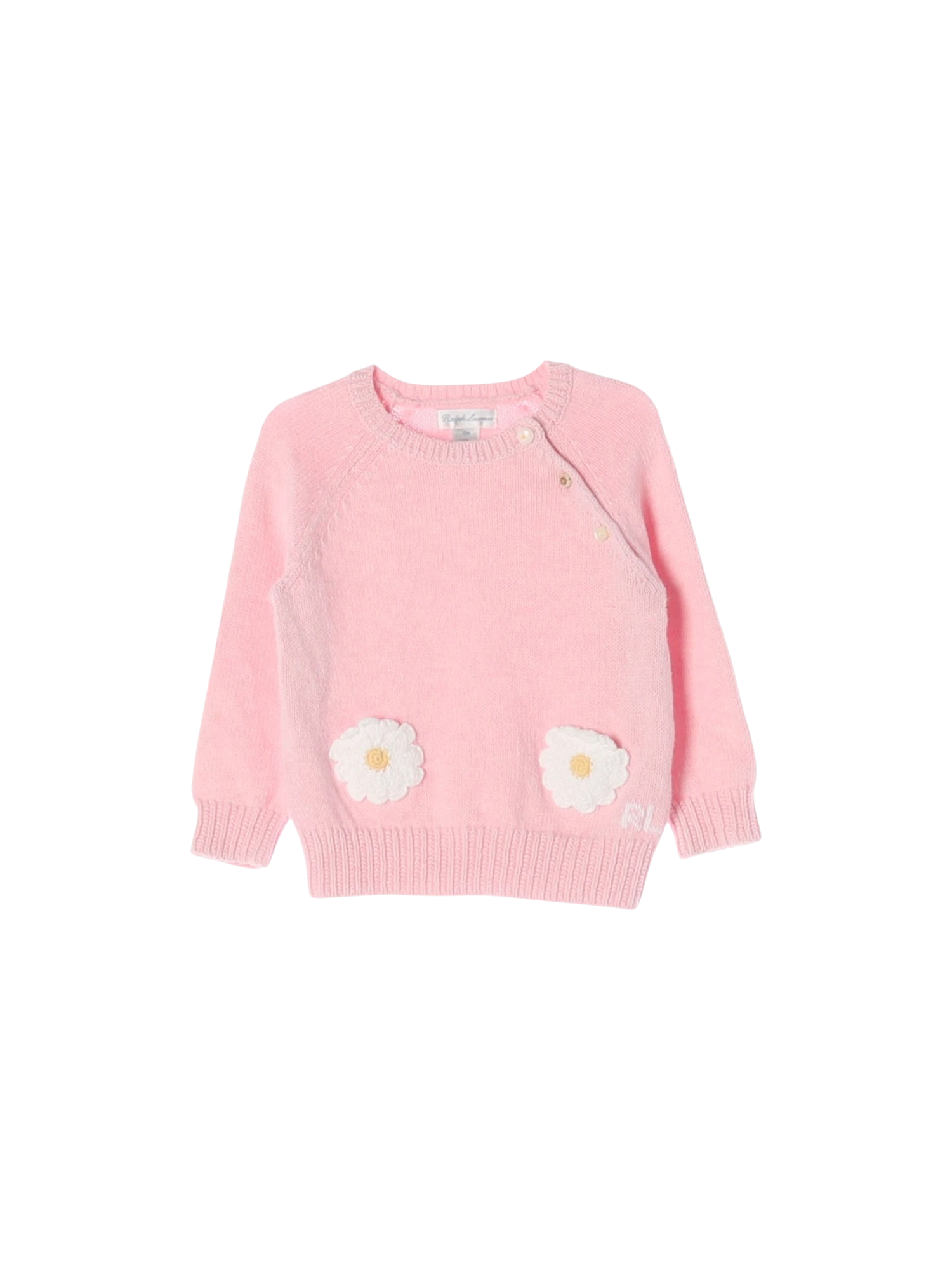 랄프로렌 단추 핑크 스웨터 18m 0