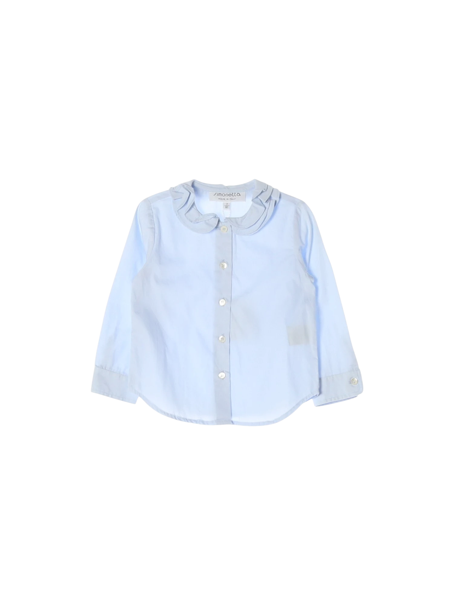 시모네타 단추 스카이블루 블라우스 2y 0