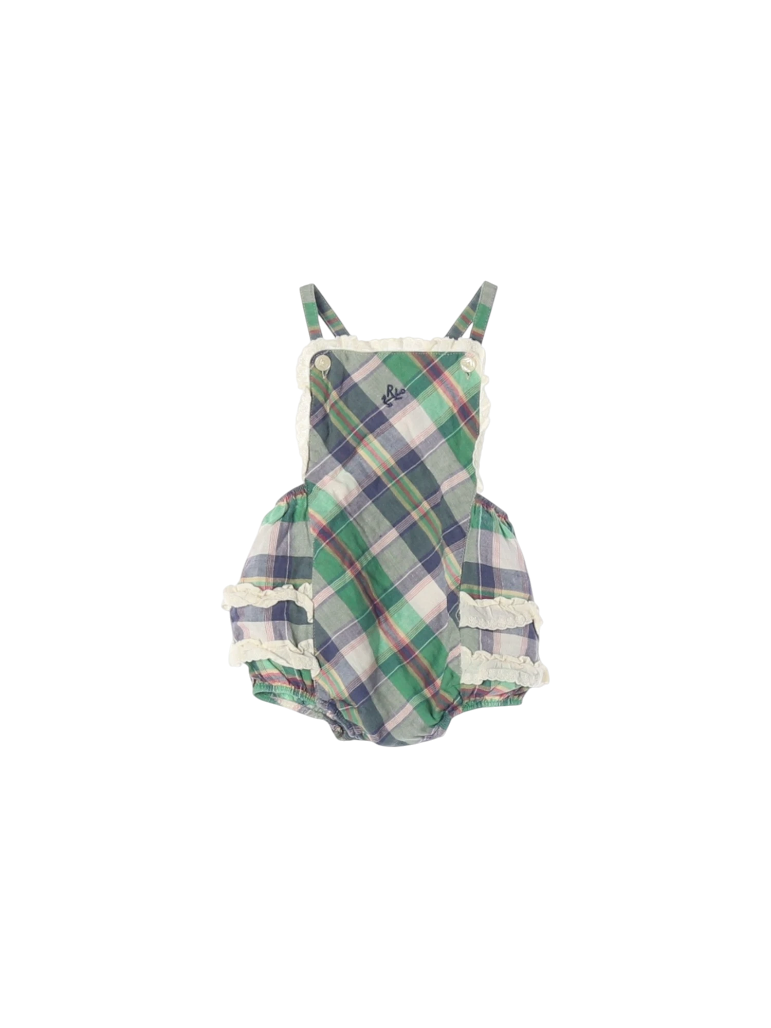 랄프로렌 프릴 그린 멜빵원피스 6m 0