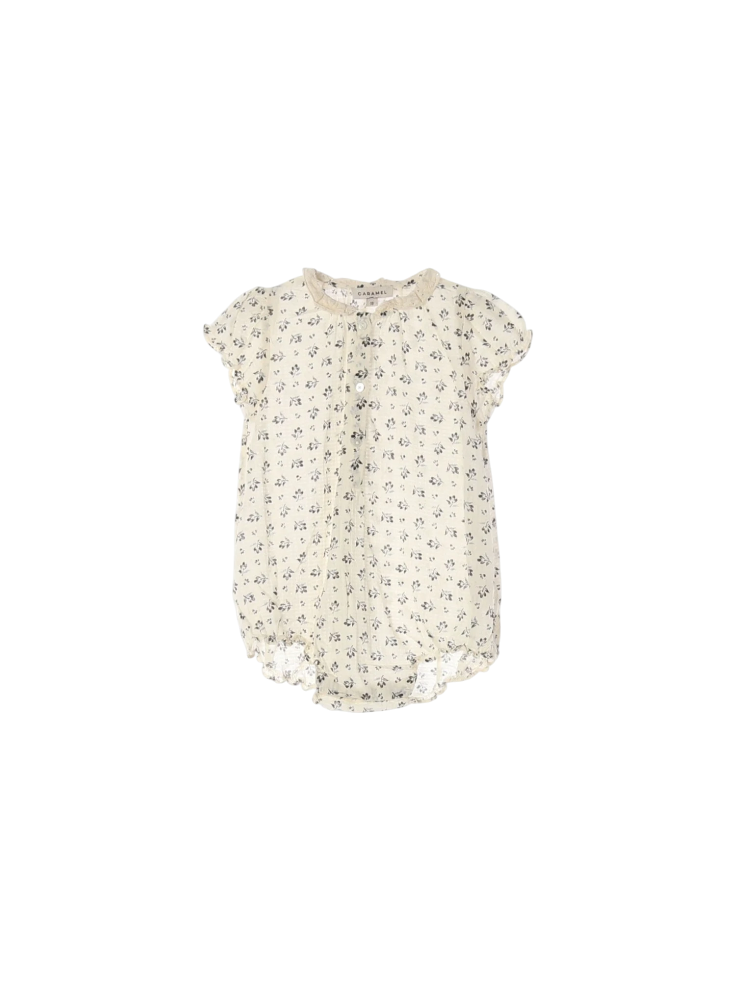 카라멜 단추 화이트 점프수트 18m 0