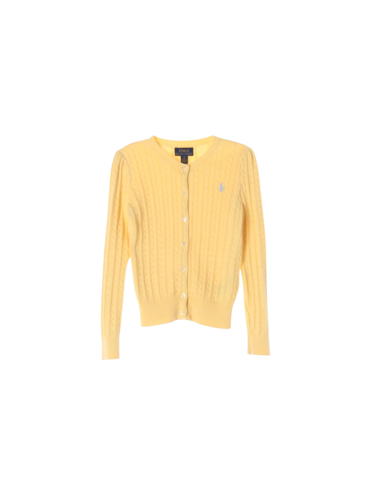 랄프로렌 단추 옐로우 가디건 6y 0