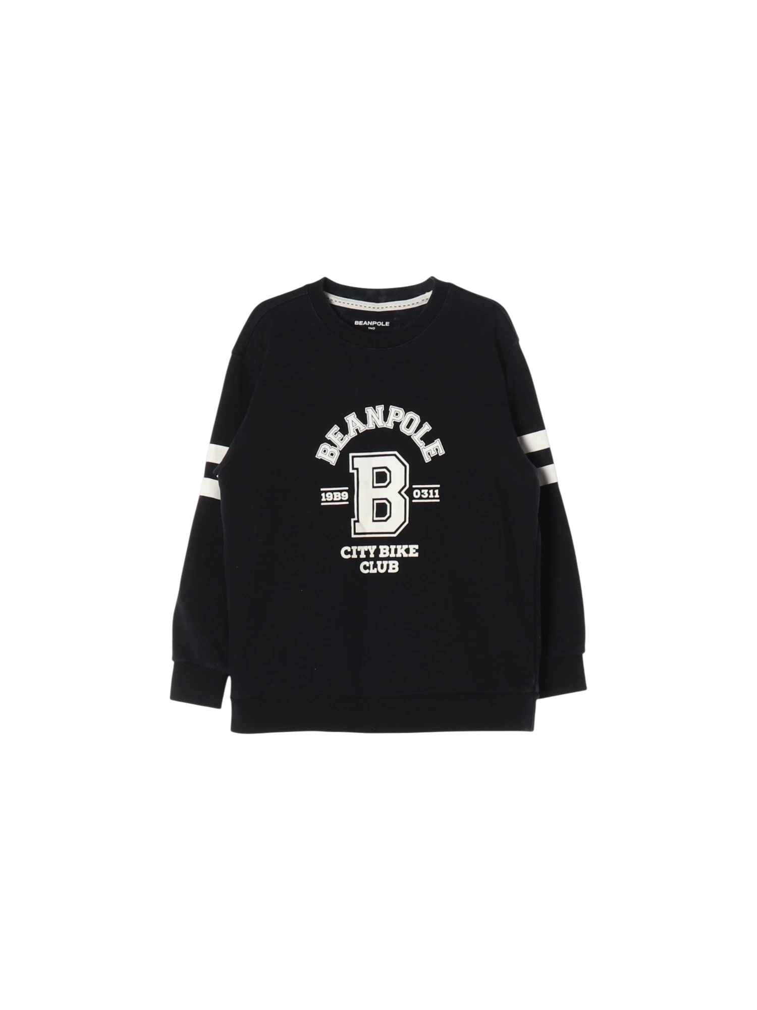 빈폴 라인 블랙 스웨트셔츠 140cm 0