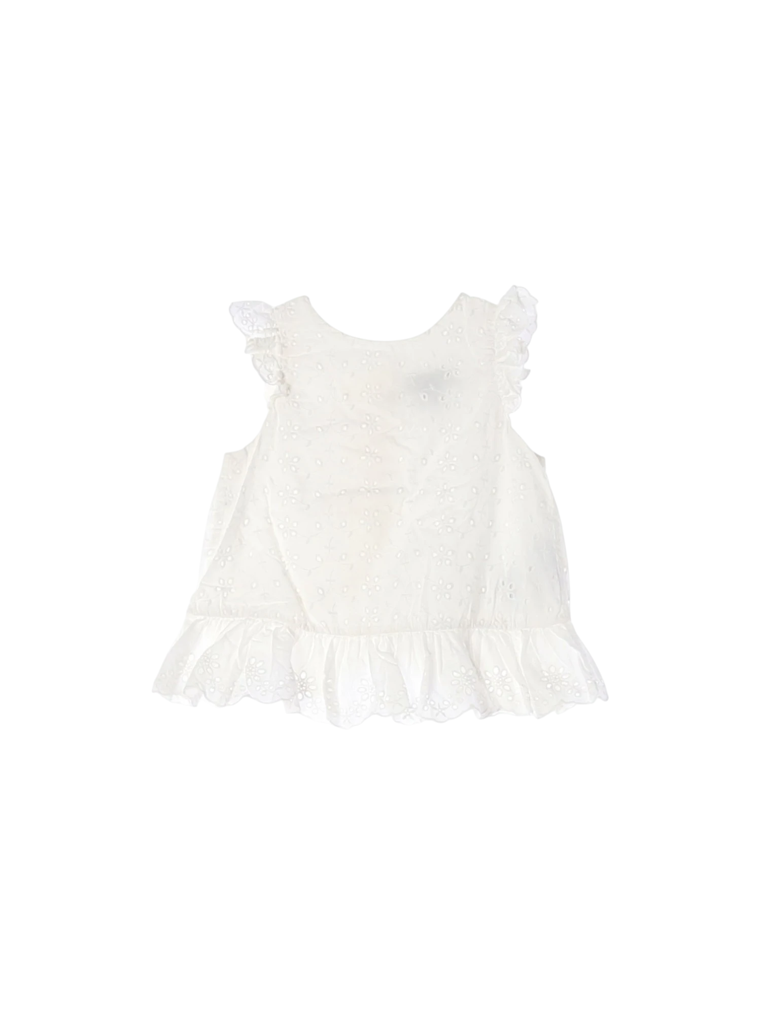 랄프로렌 러플 화이트 블라우스 2y 0