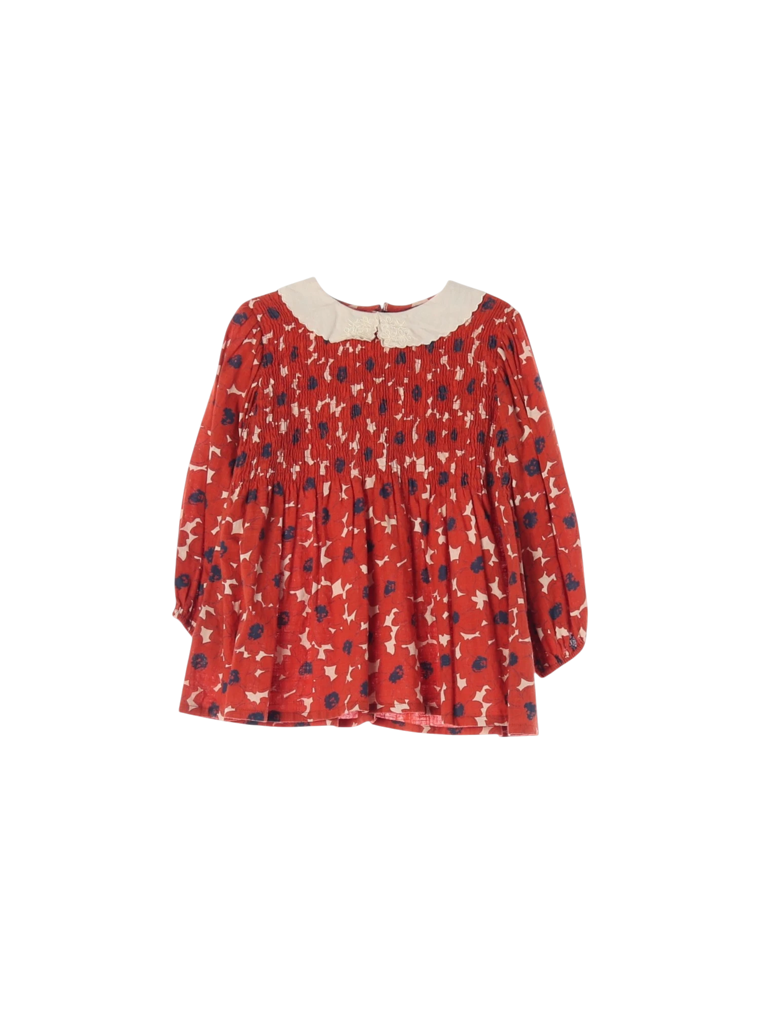 봉주르 셔링 레드 드레스 8y 0