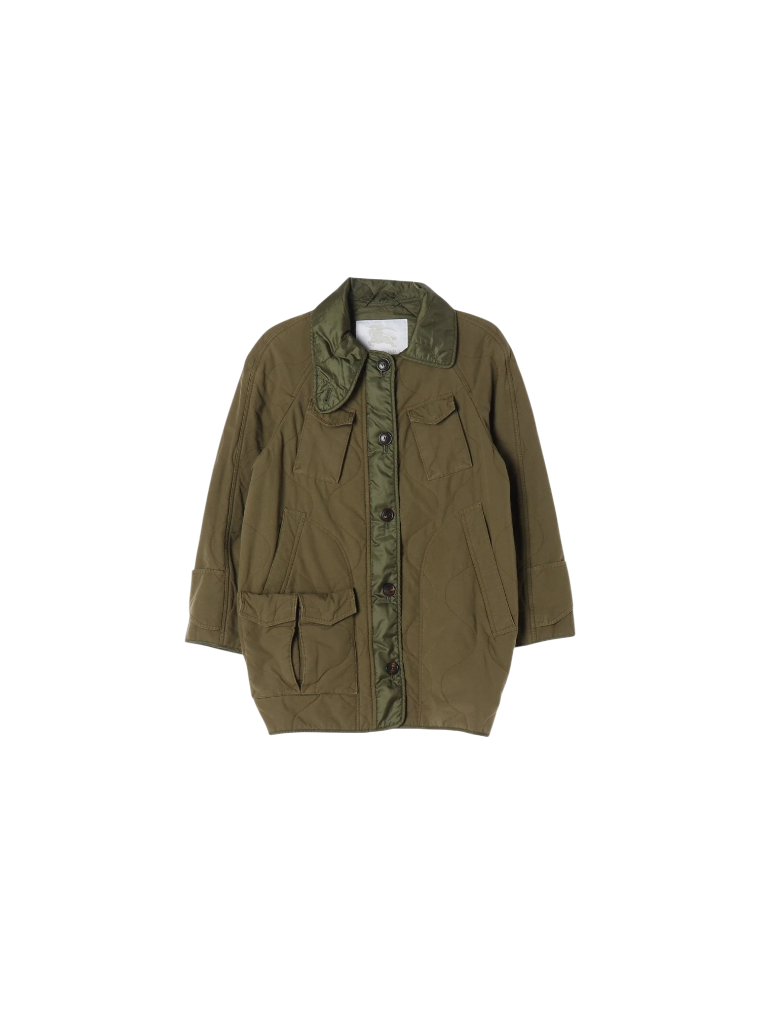 버버리 포켓 카키 야상 8y 0