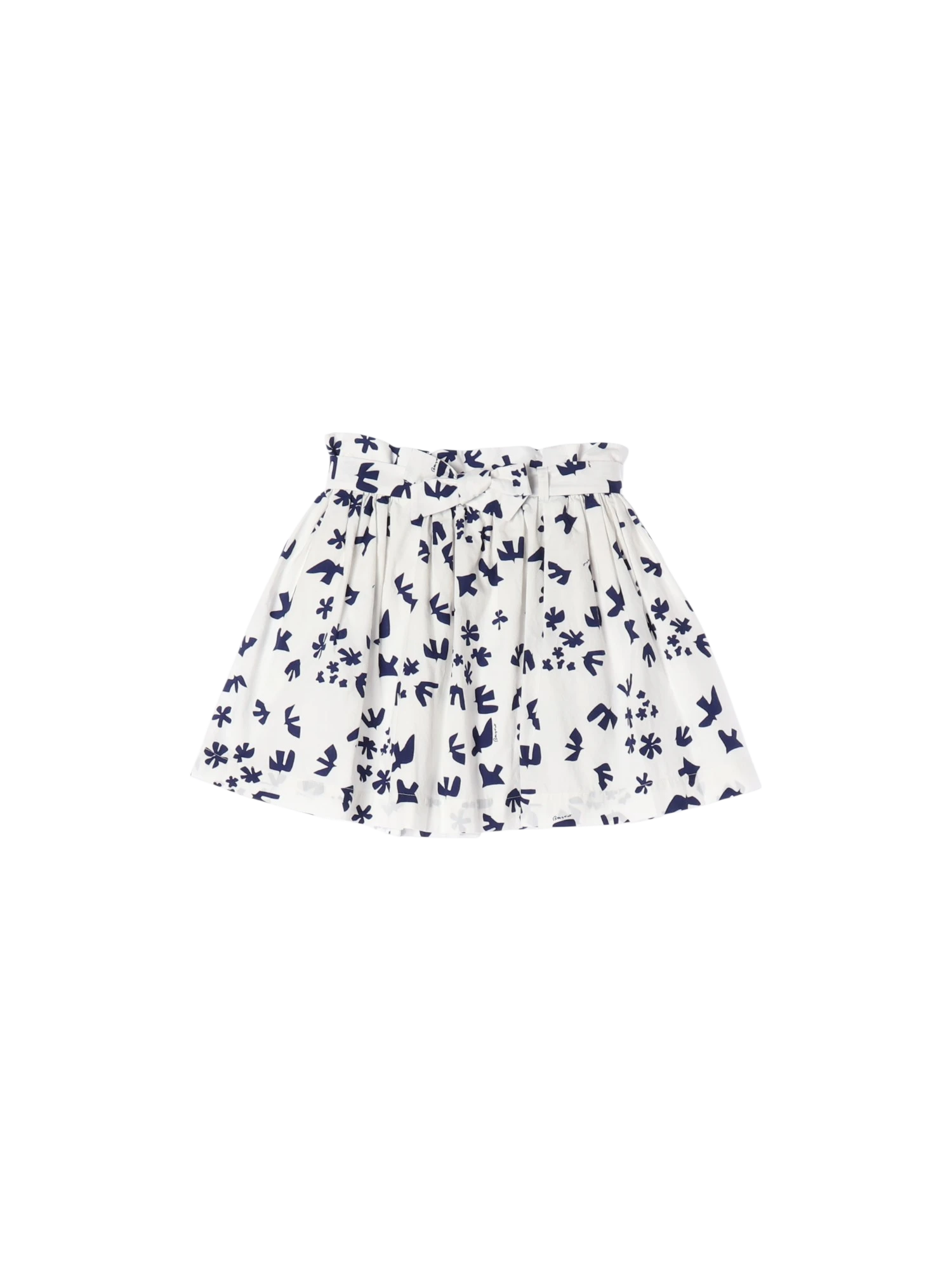 봉쁘앙 셔링 화이트 플레어스커트 8y 0