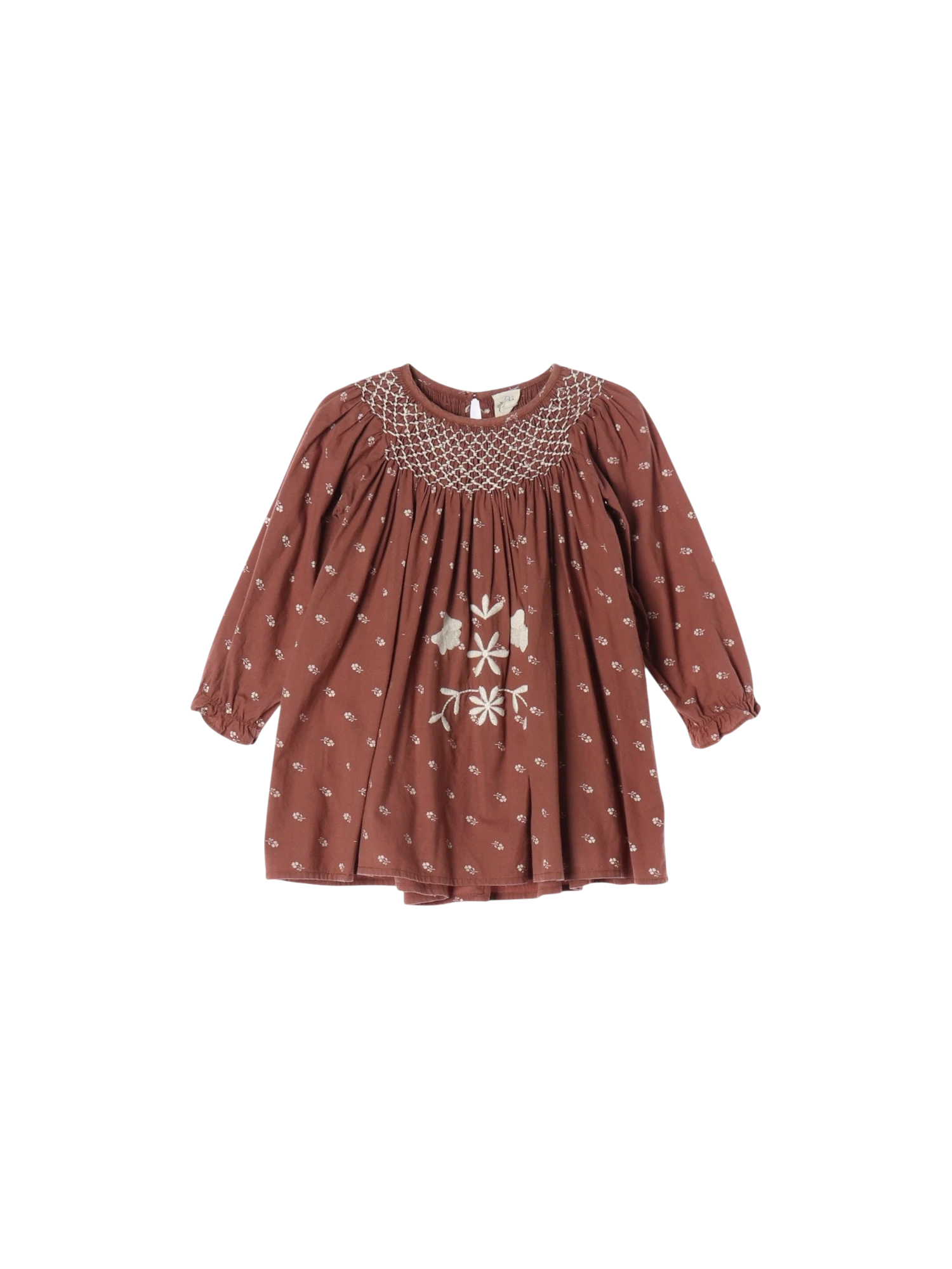 아폴리나 셔링 브라운 블라우스 140cm 0