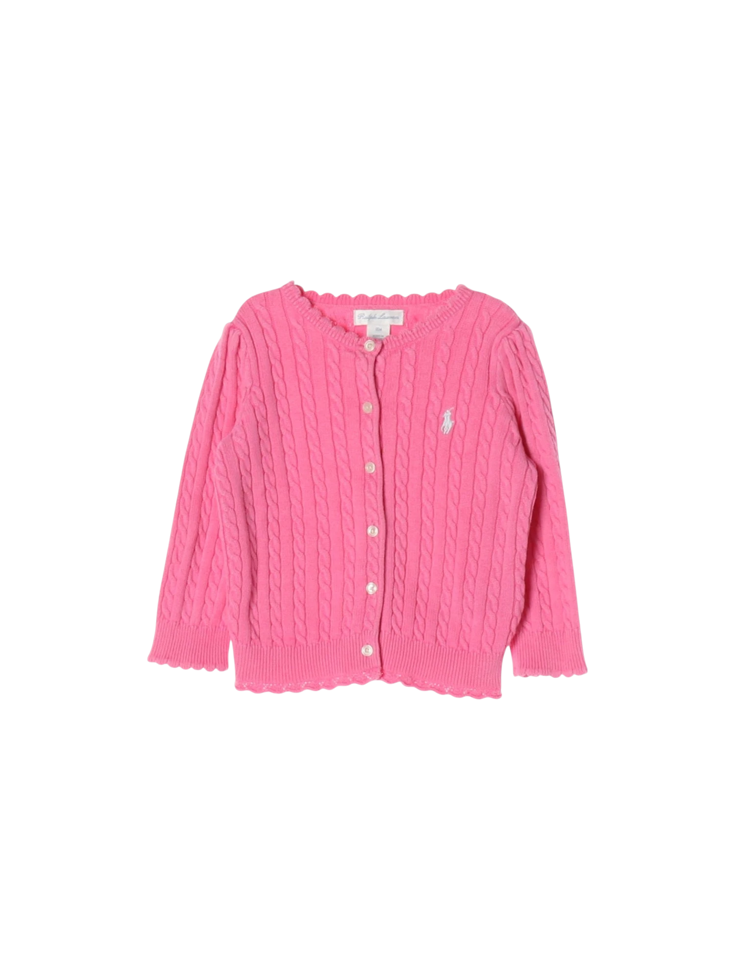 랄프로렌 단추 핑크 가디건 18m 0