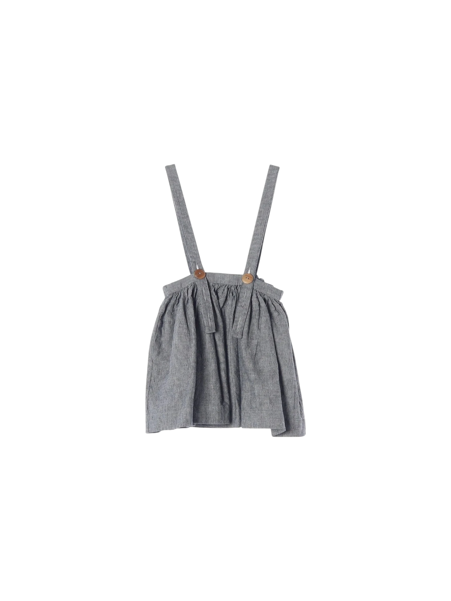 수어플룸 셔링 그레이 멜빵원피스 4y 0