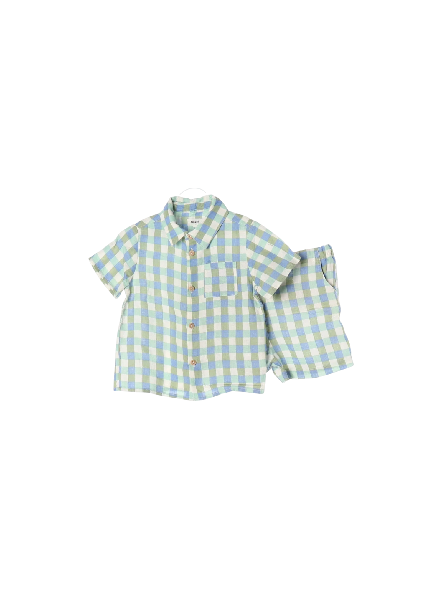 우프 스카이블루 셋업 2-3y 0