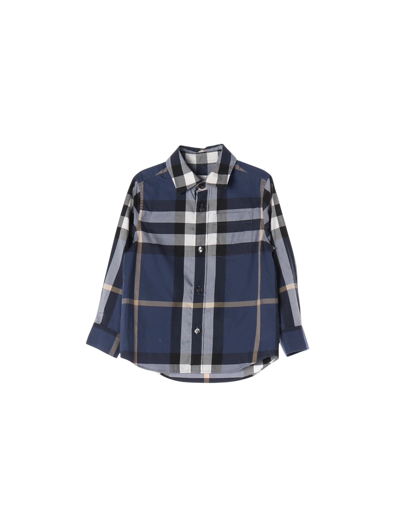 버버리 포켓 네이비 셔츠 3y 0
