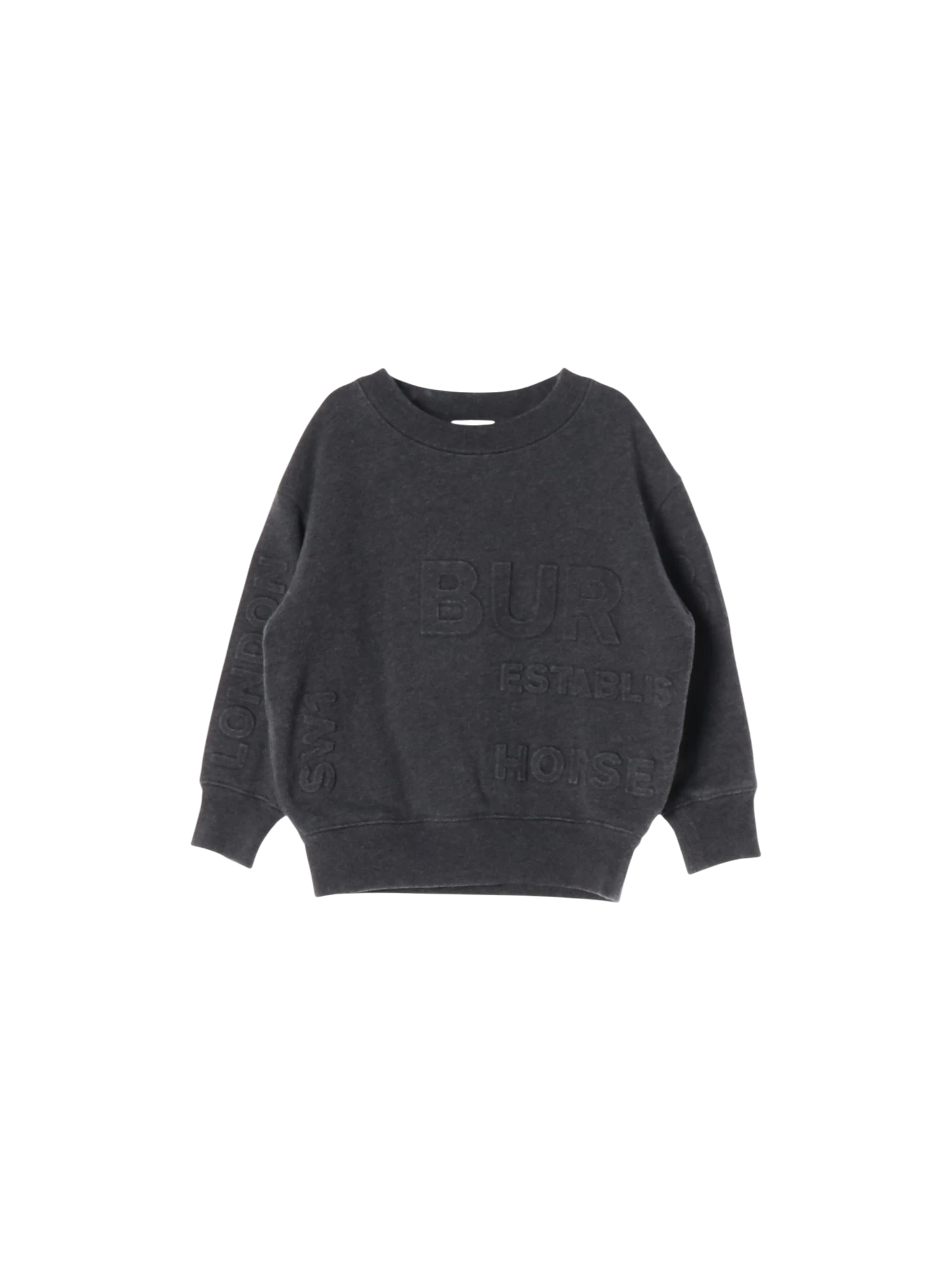 버버리 디스트로이드 그레이 스웨트셔츠 4y 0