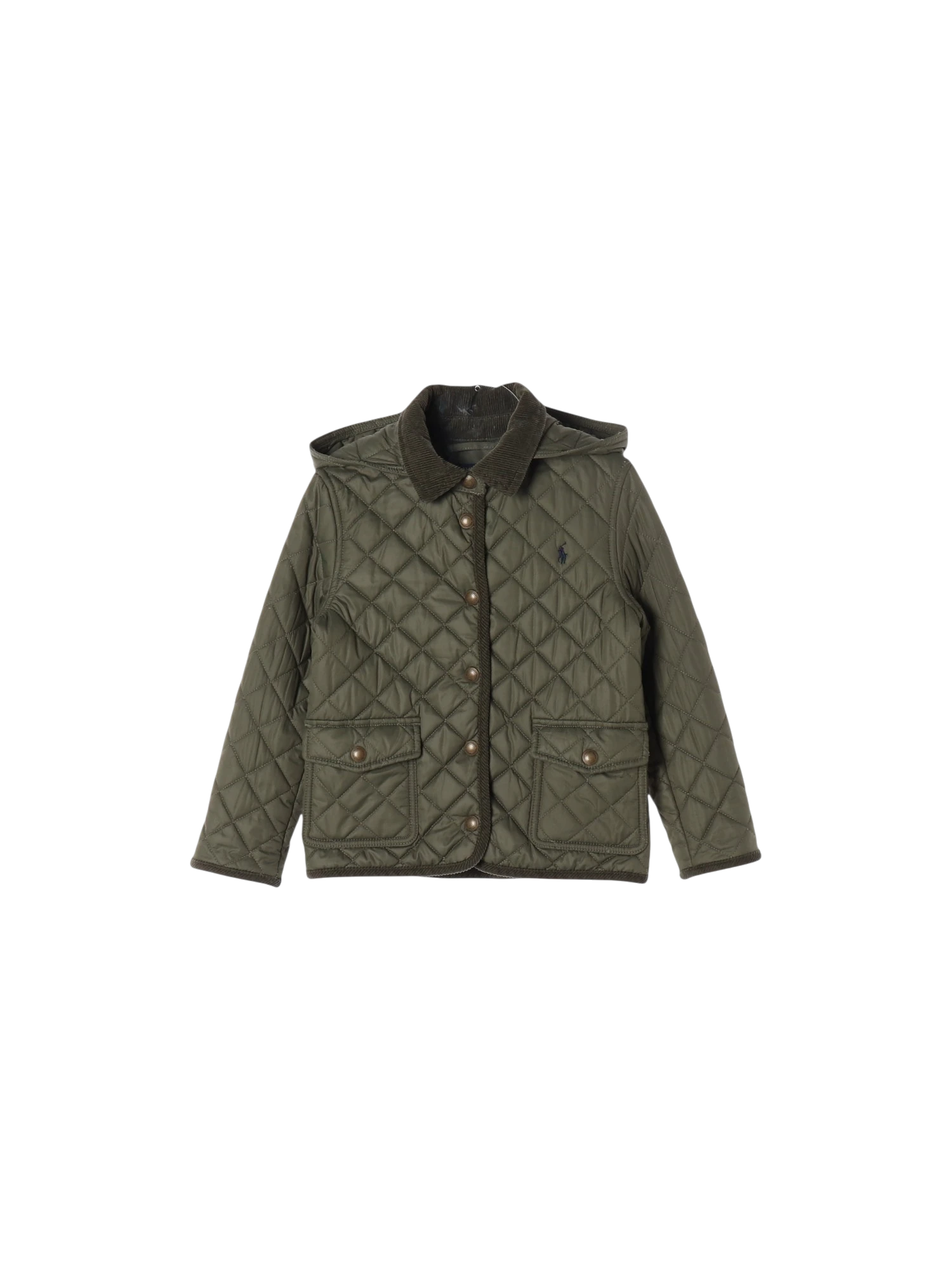 랄프로렌 퀼팅 카키 패딩 5y 0