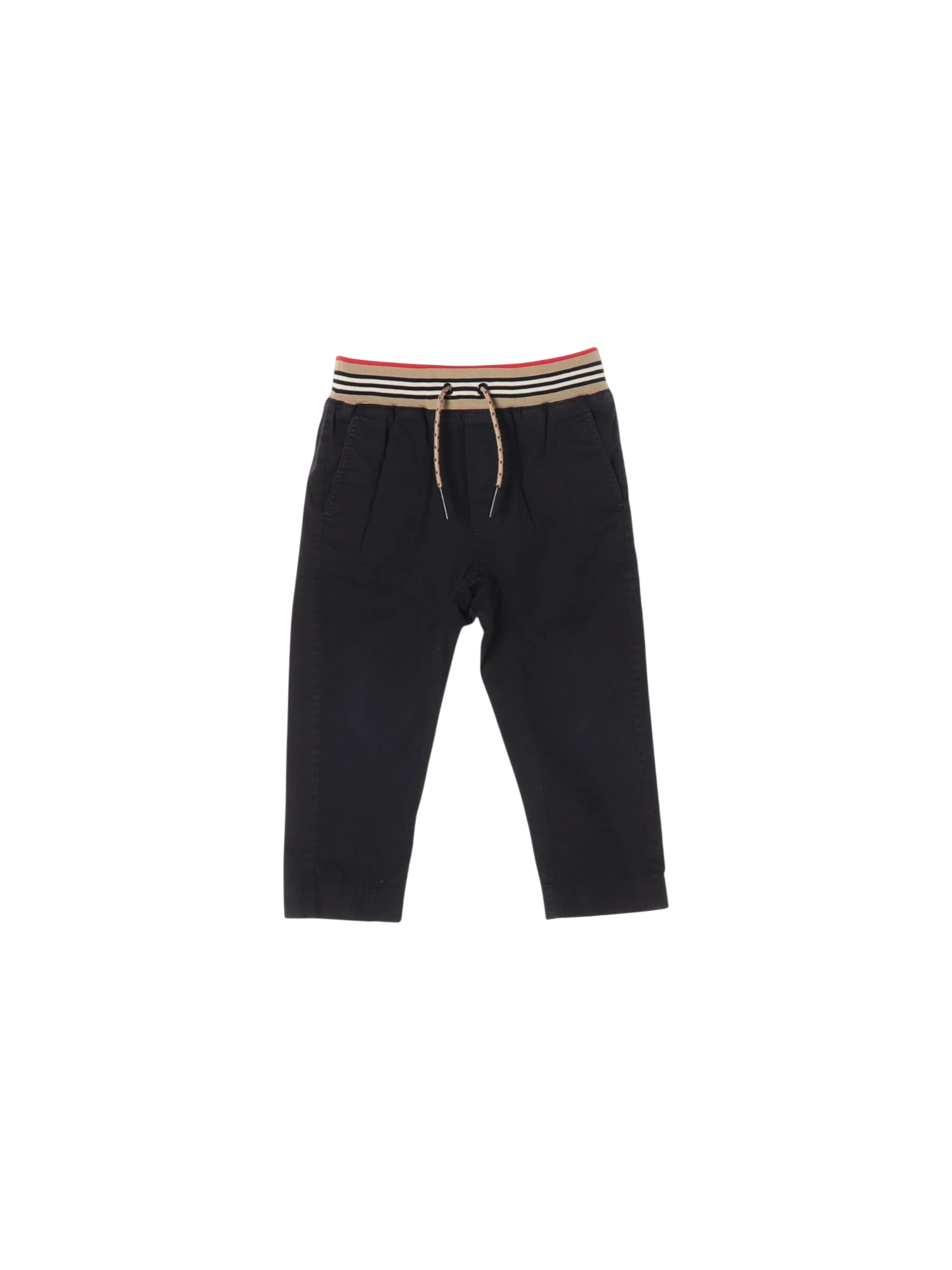 버버리 스트랩 블랙 스웨트팬츠 3y 0