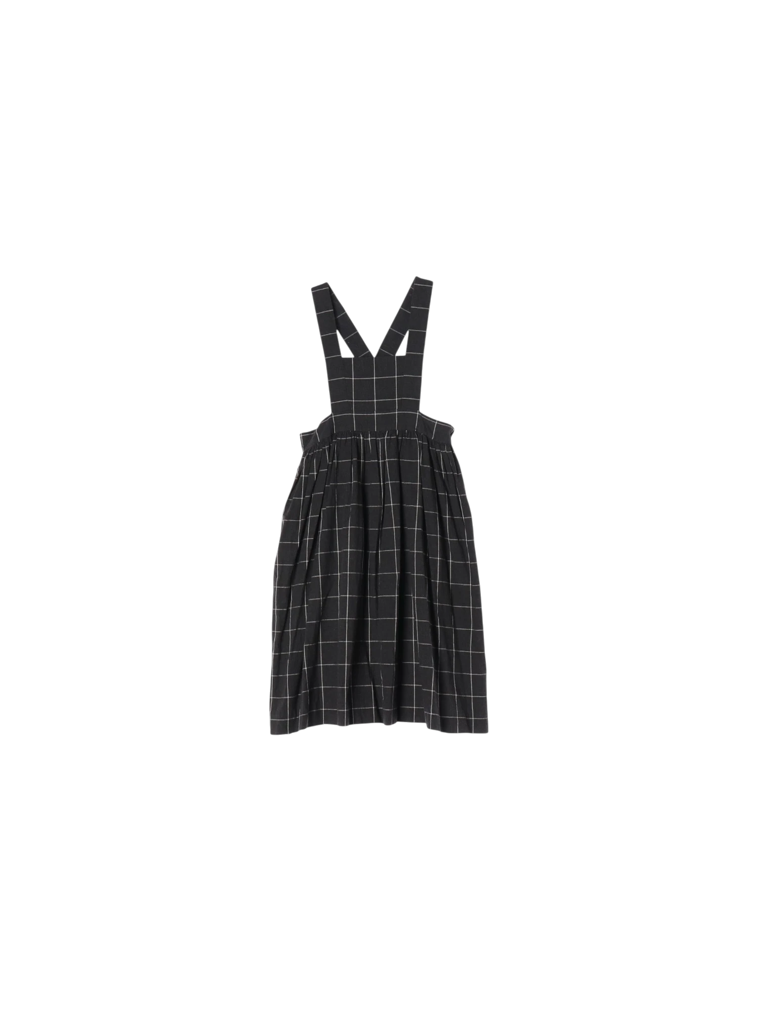 봉쁘앙 셔링 블랙 멜빵원피스 8y 0