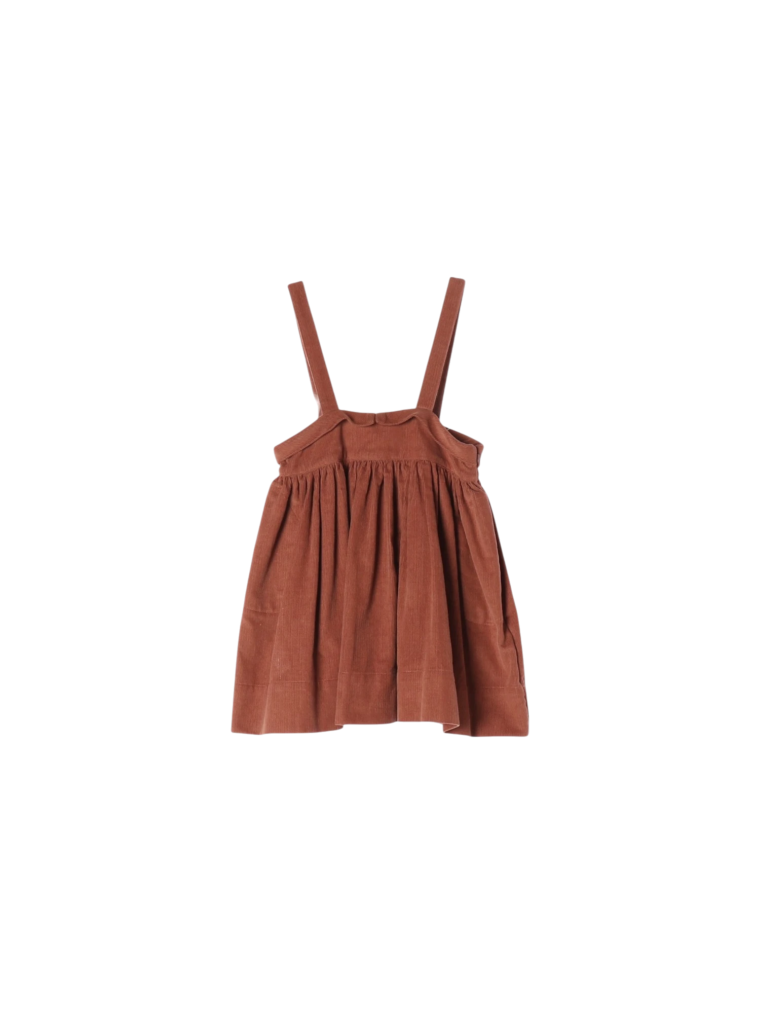 수어플룸 셔링 브라운 멜빵원피스 4y 0