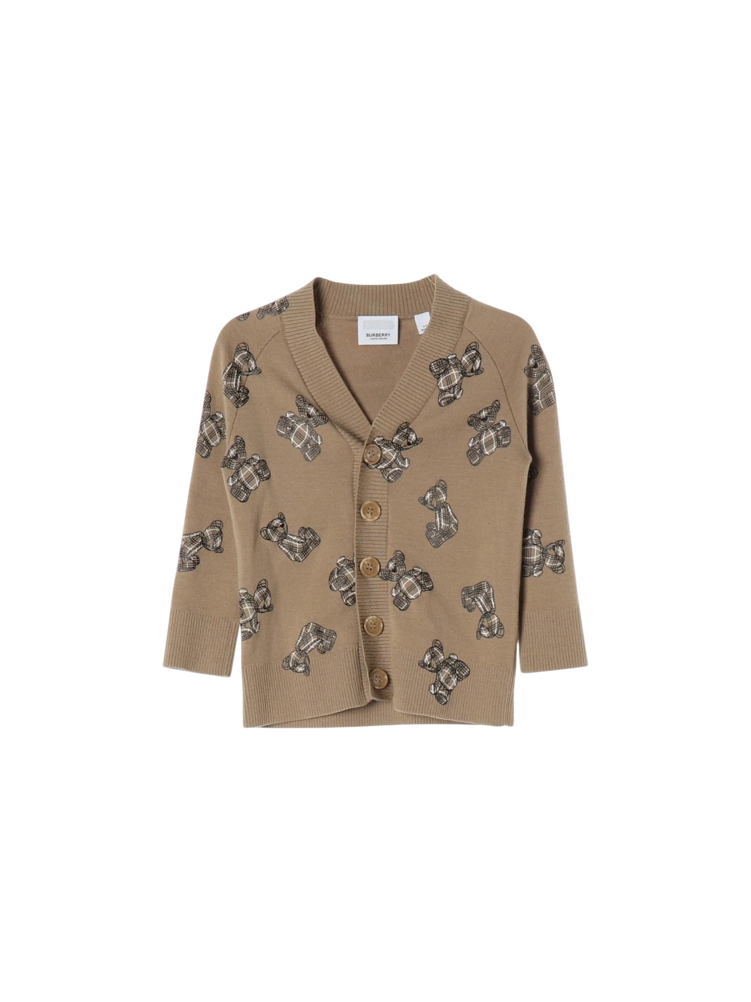 버버리 단추 베이지 가디건 4y 0