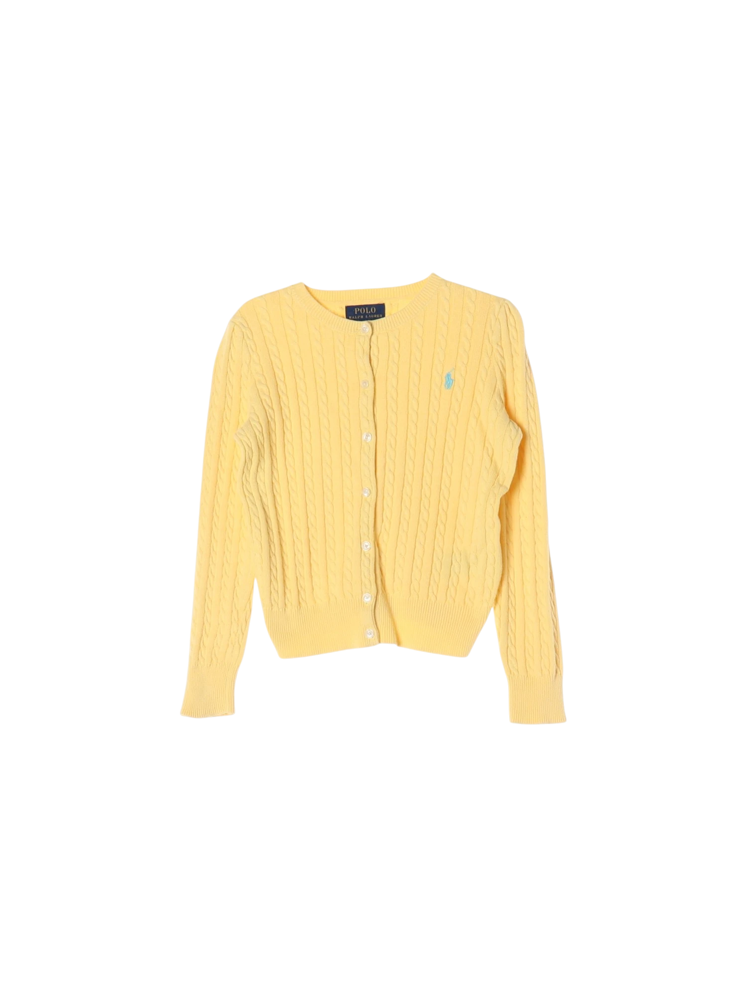 랄프로렌 단추 옐로우 가디건 6y 0