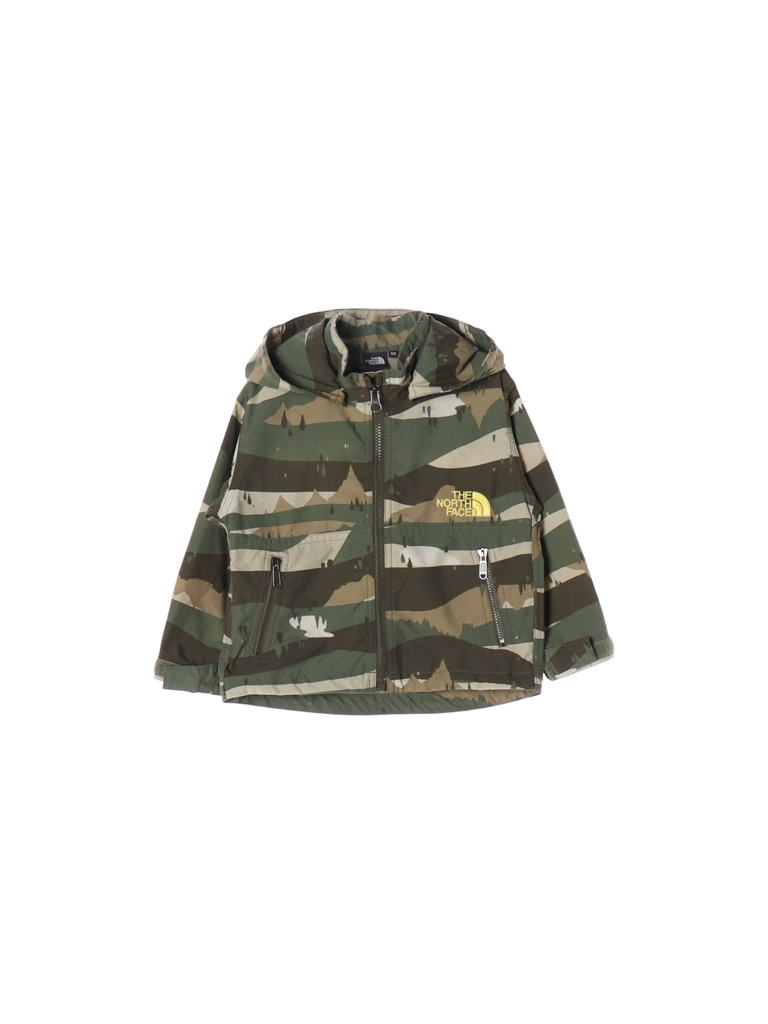 노스페이스 후드 카키 바람막이 80cm 0