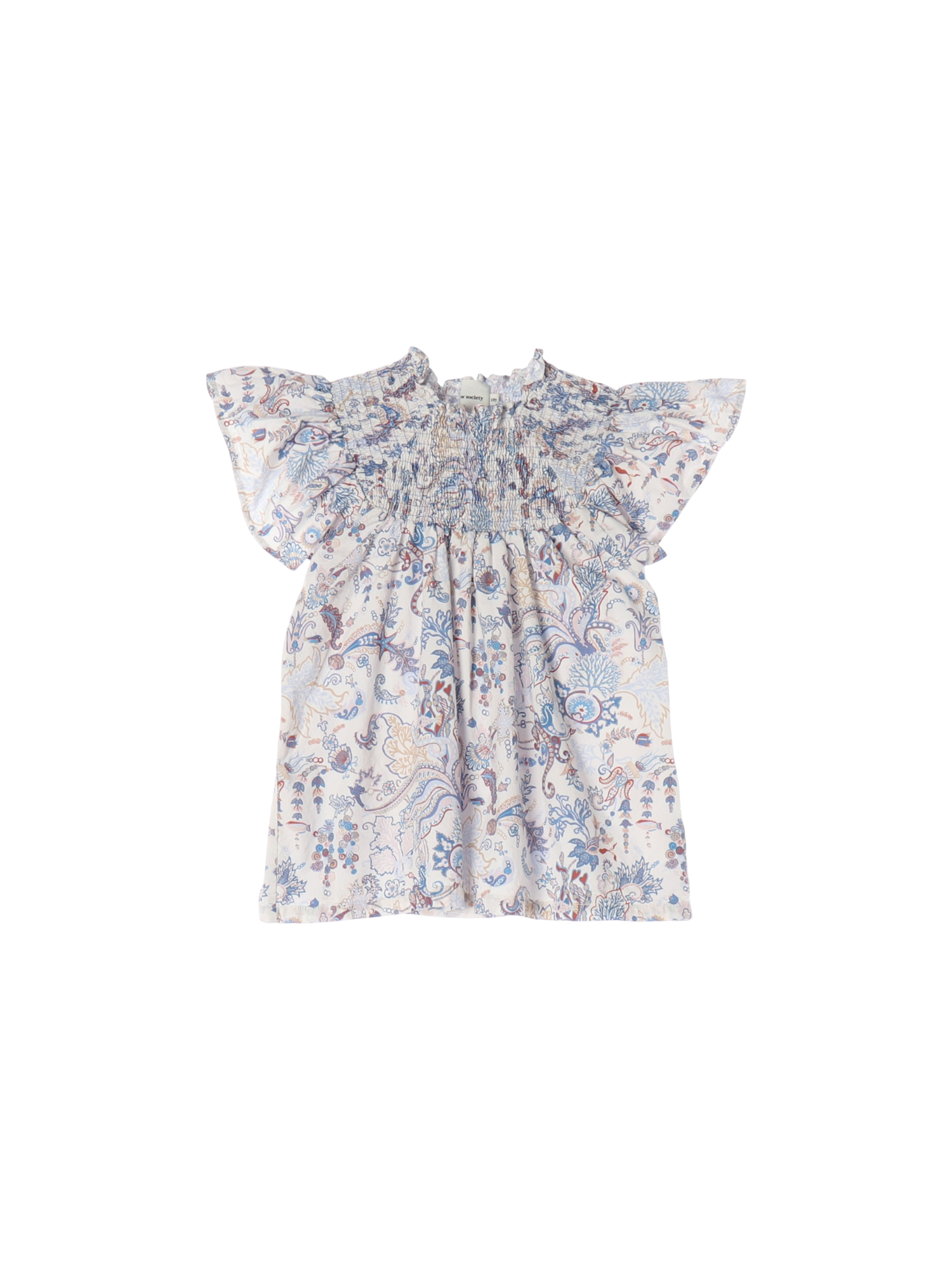 더뉴소사이어티 셔링 스카이블루 블라우스 10y 0