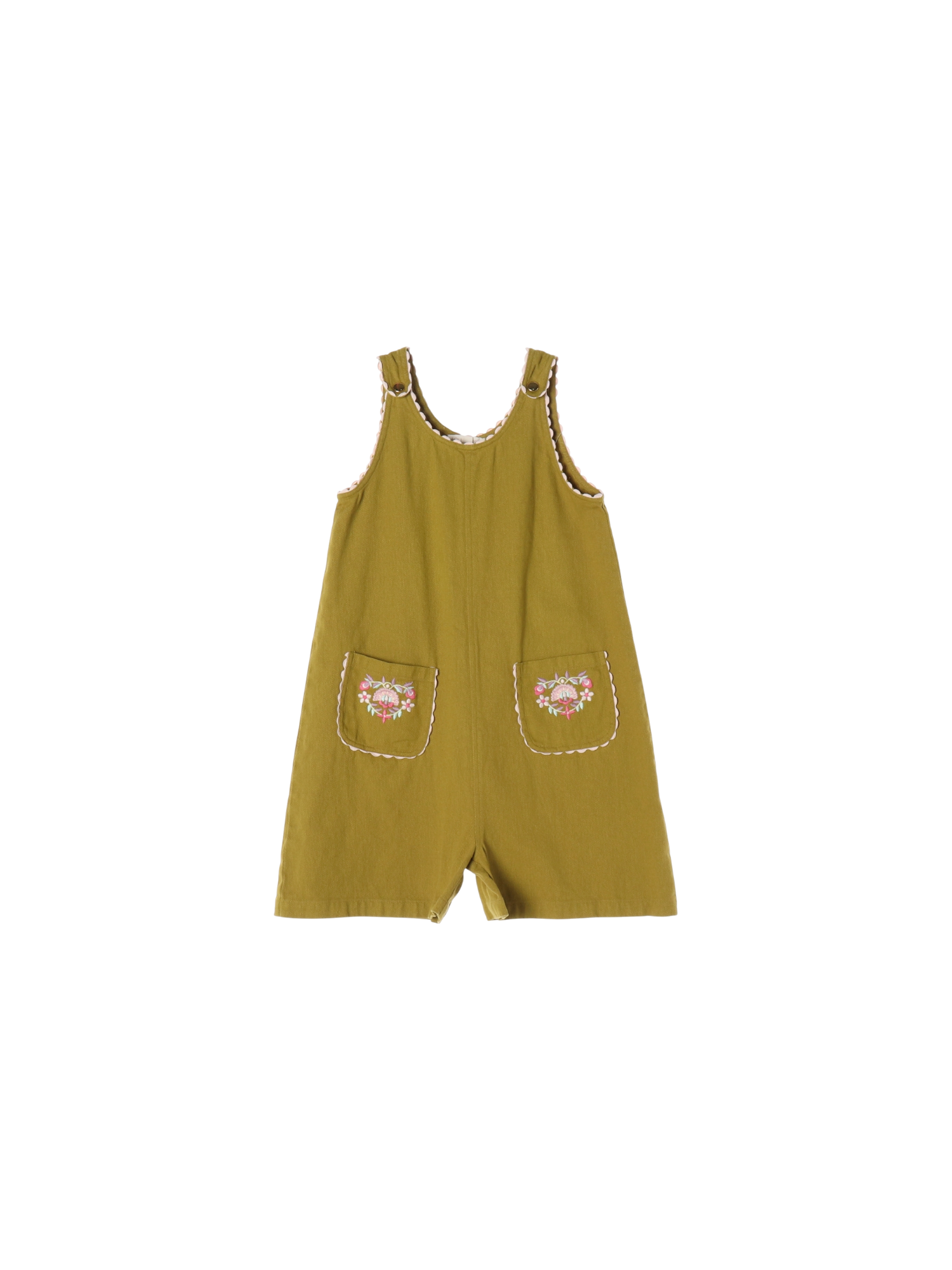 루이스미샤 포켓 카키 멜빵바지 10y 0