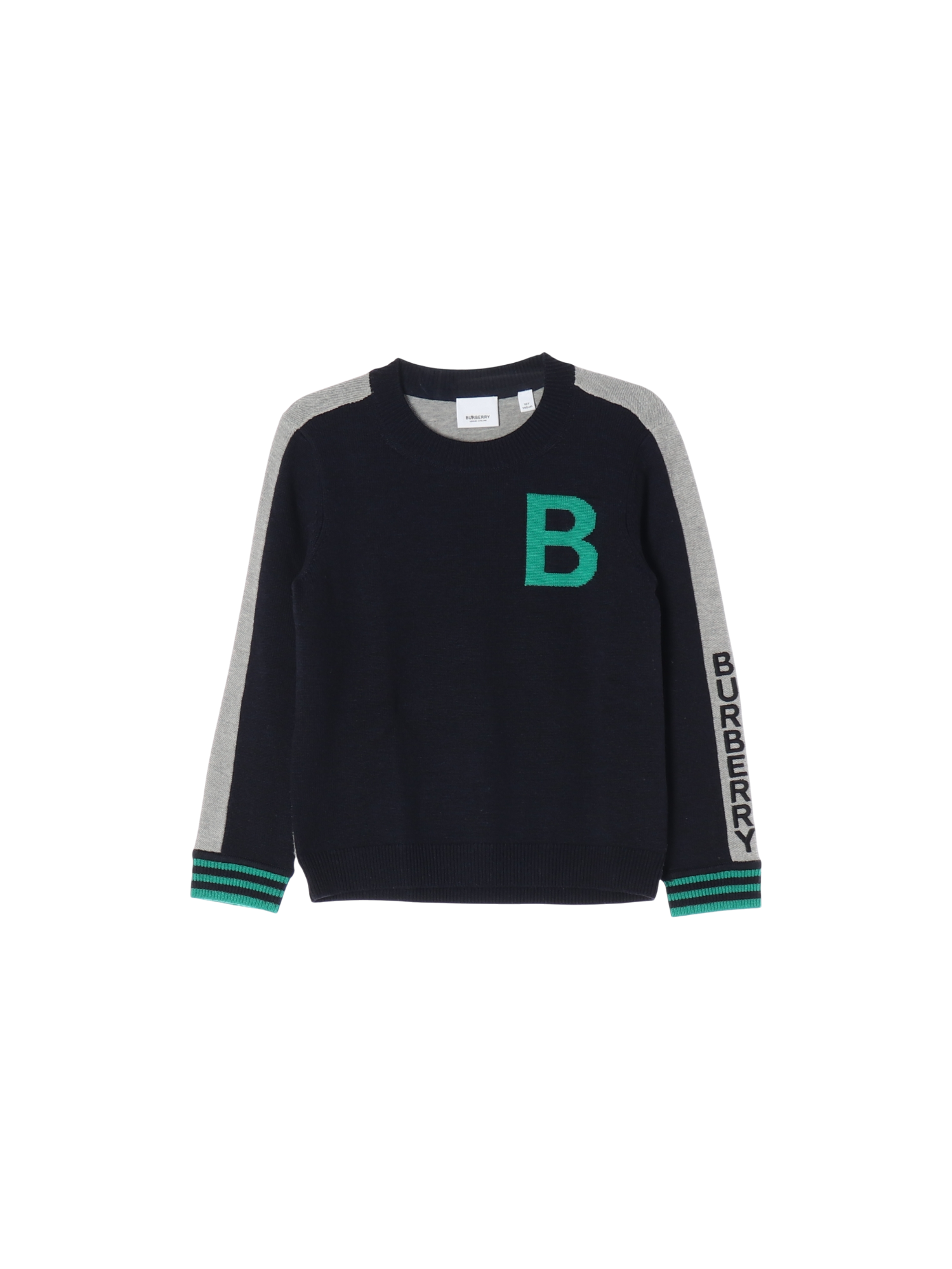 버버리 라인 블랙 스웨터 10y 0