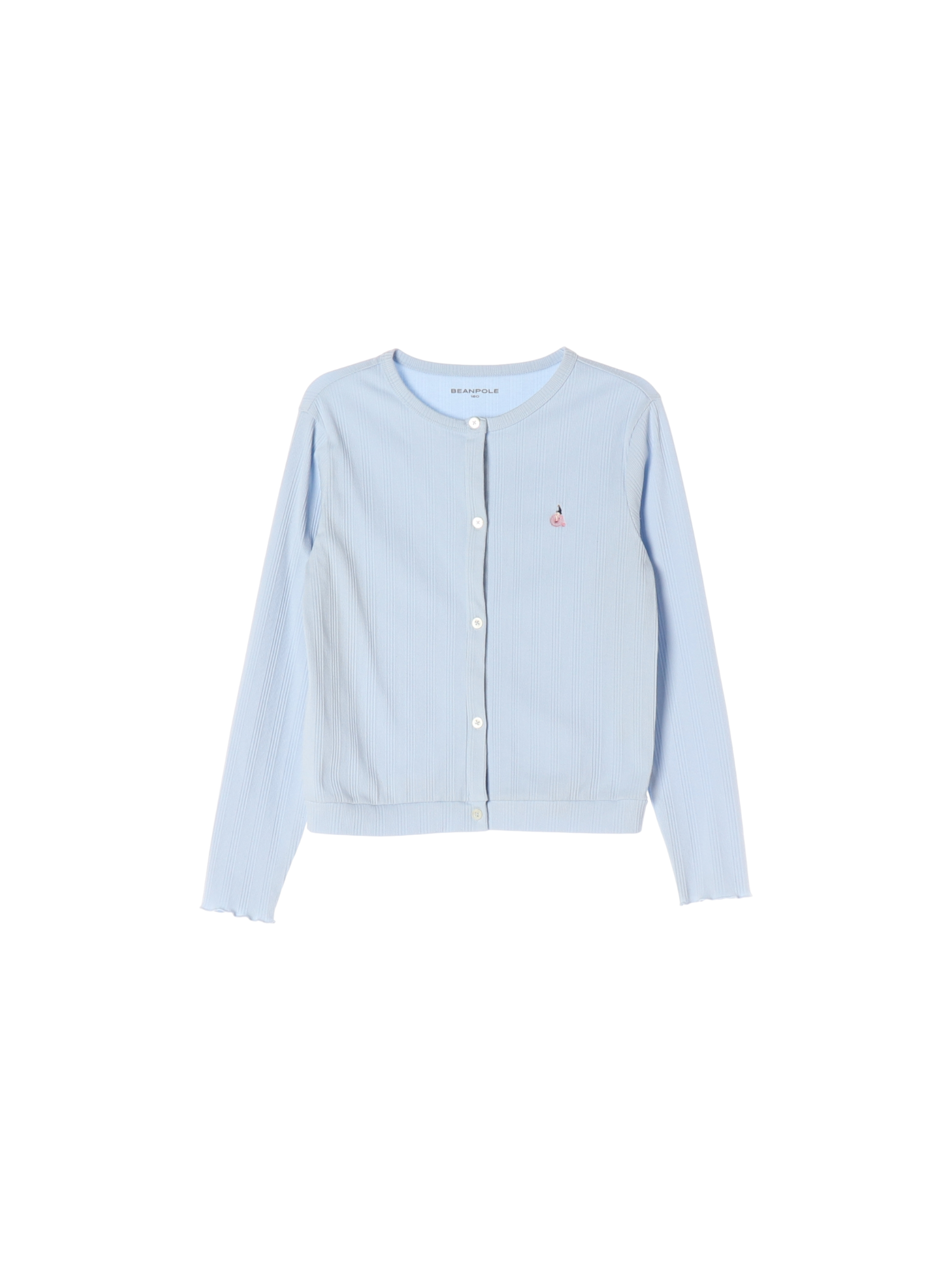 빈폴 단추 스카이블루 가디건 160cm 0