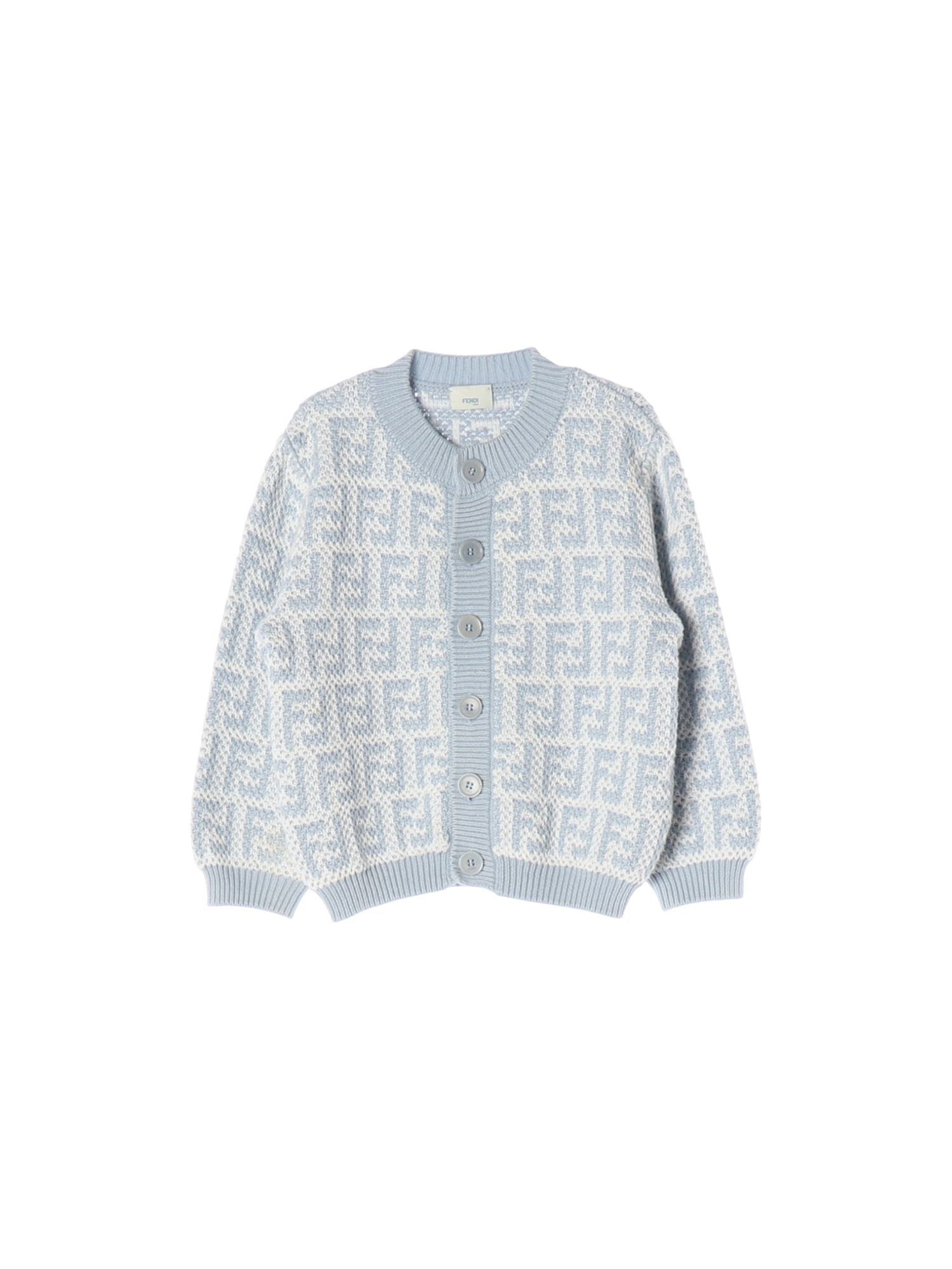 펜디 단추 스카이블루 가디건 24m 0